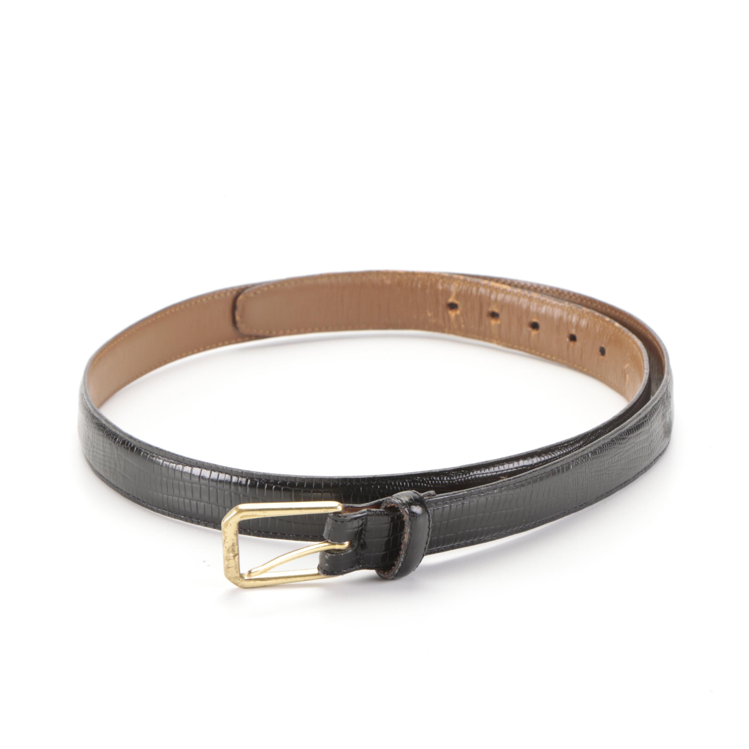 Men's Brighton, Tory, and Jos. A. Bank Belts in Leather and Lizard
