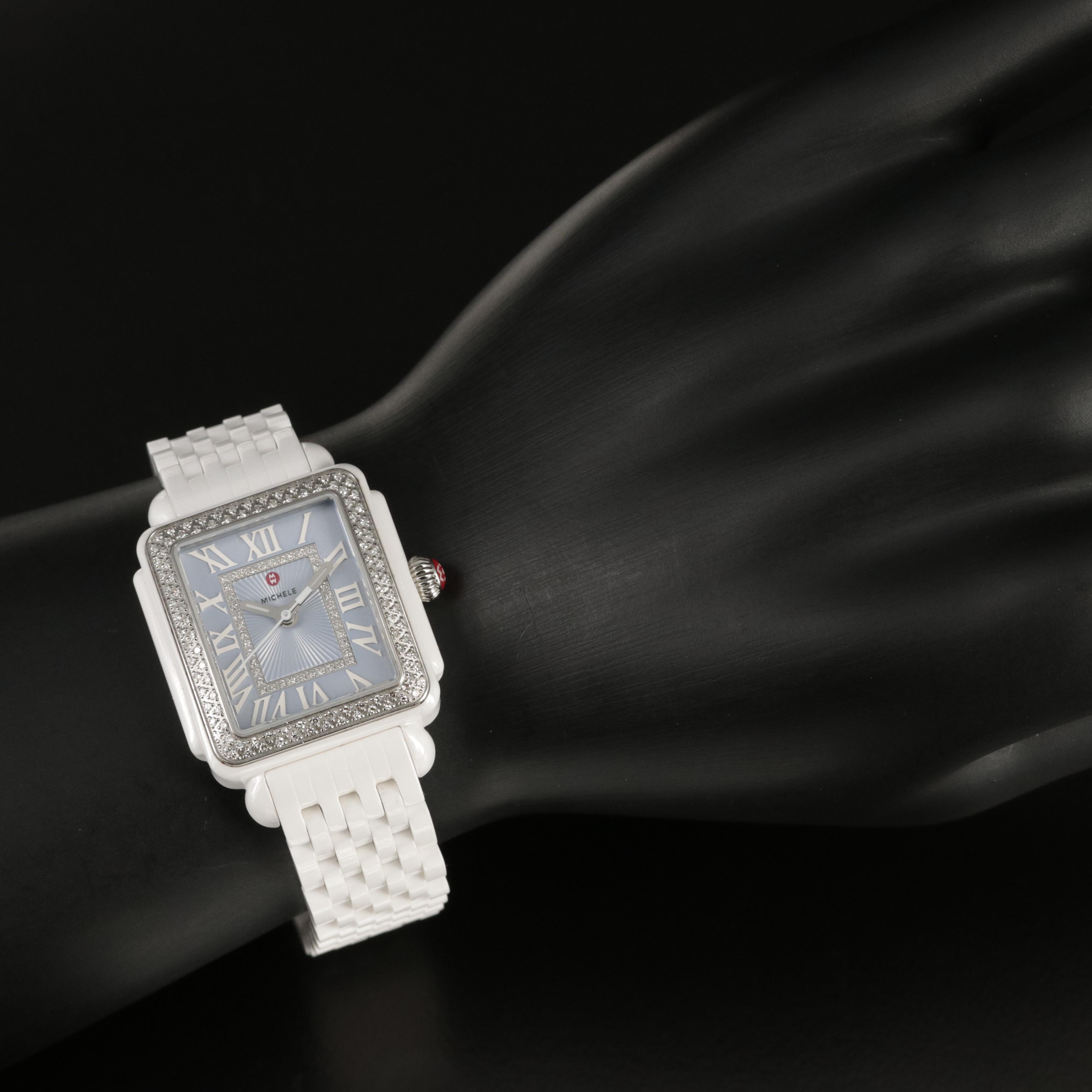 Michele Deco Madison Special Edition Ceramic and Diamond Watch