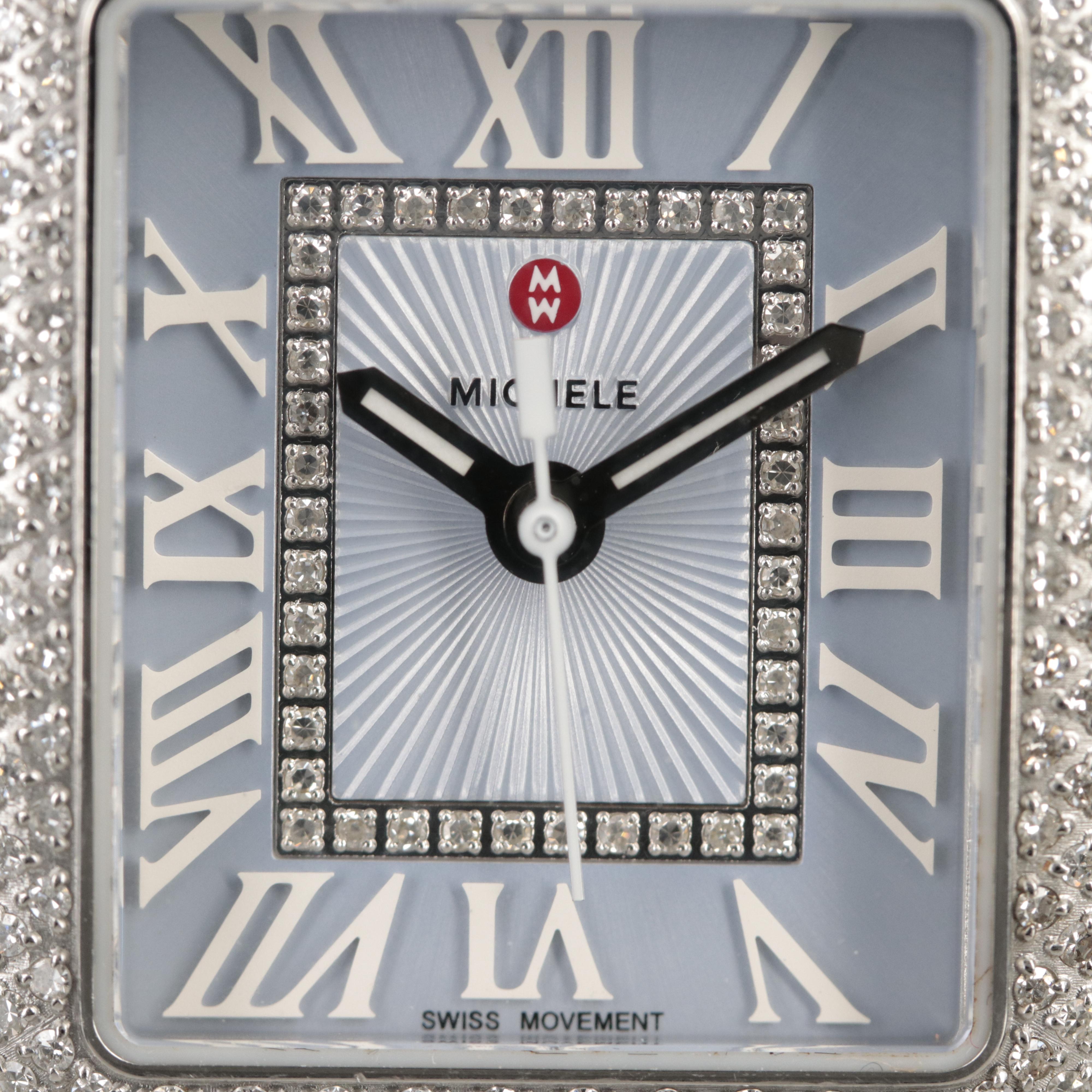 Michele Deco Madison Special Edition Ceramic and Diamond Watch