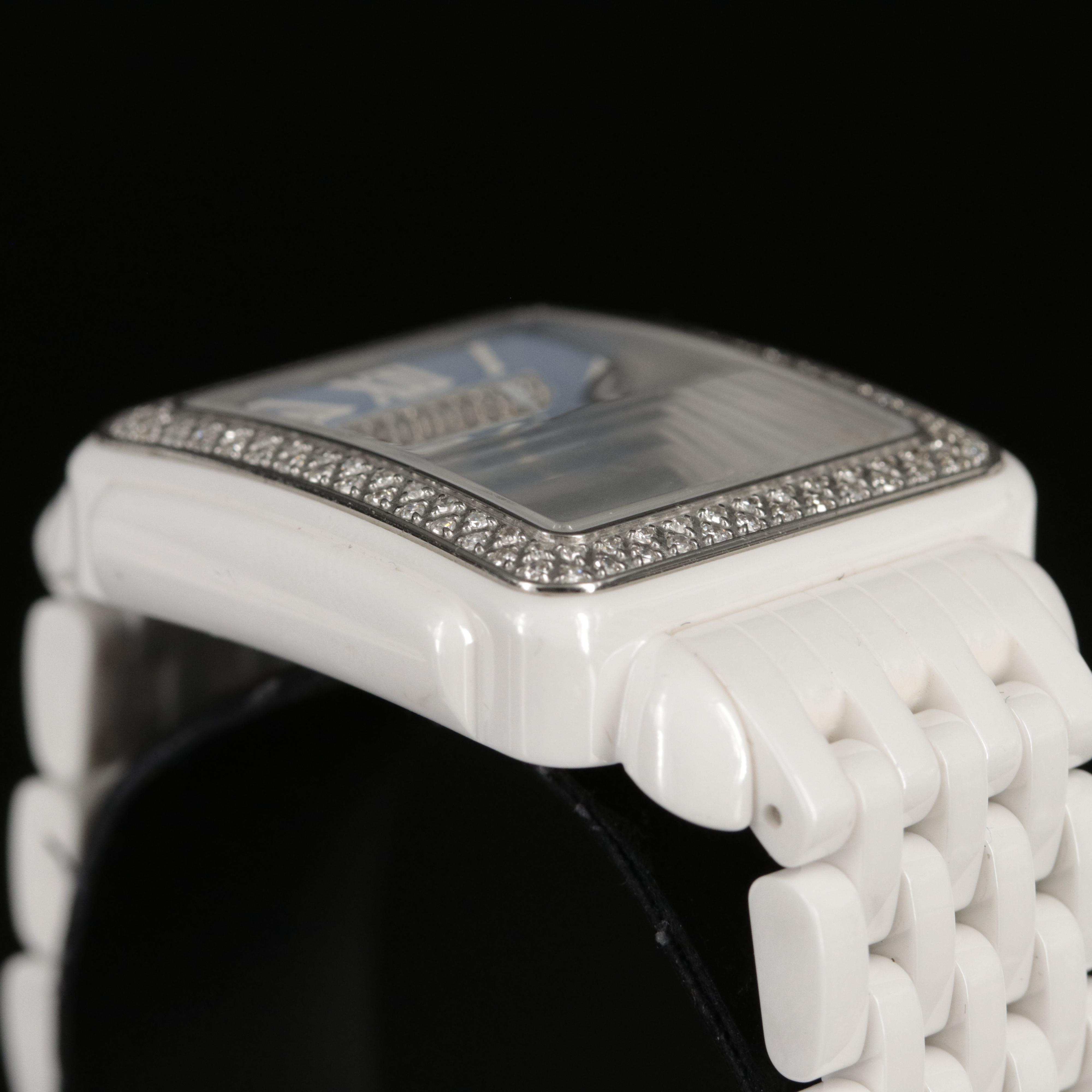 Michele Deco Madison Special Edition Ceramic and Diamond Watch