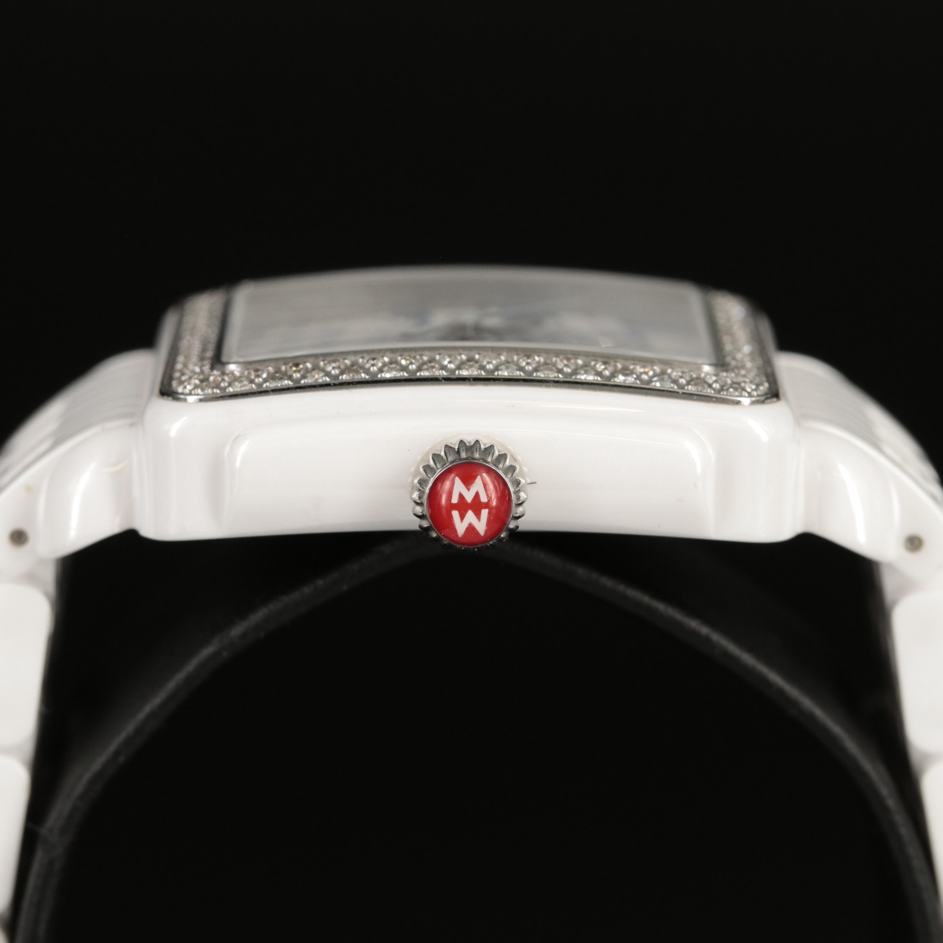 Michele Deco Madison Special Edition Ceramic and Diamond Watch