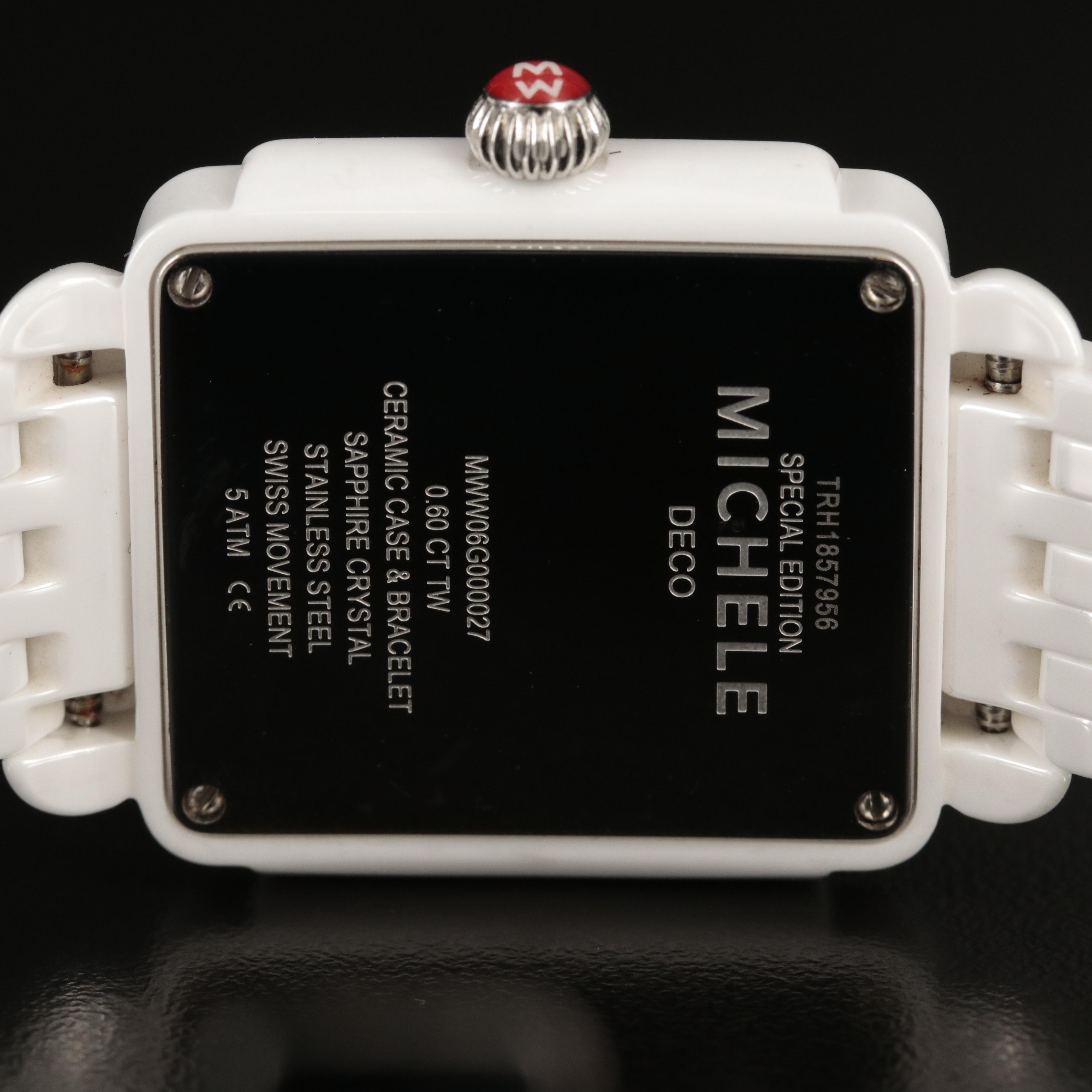 Michele Deco Madison Special Edition Ceramic and Diamond Watch