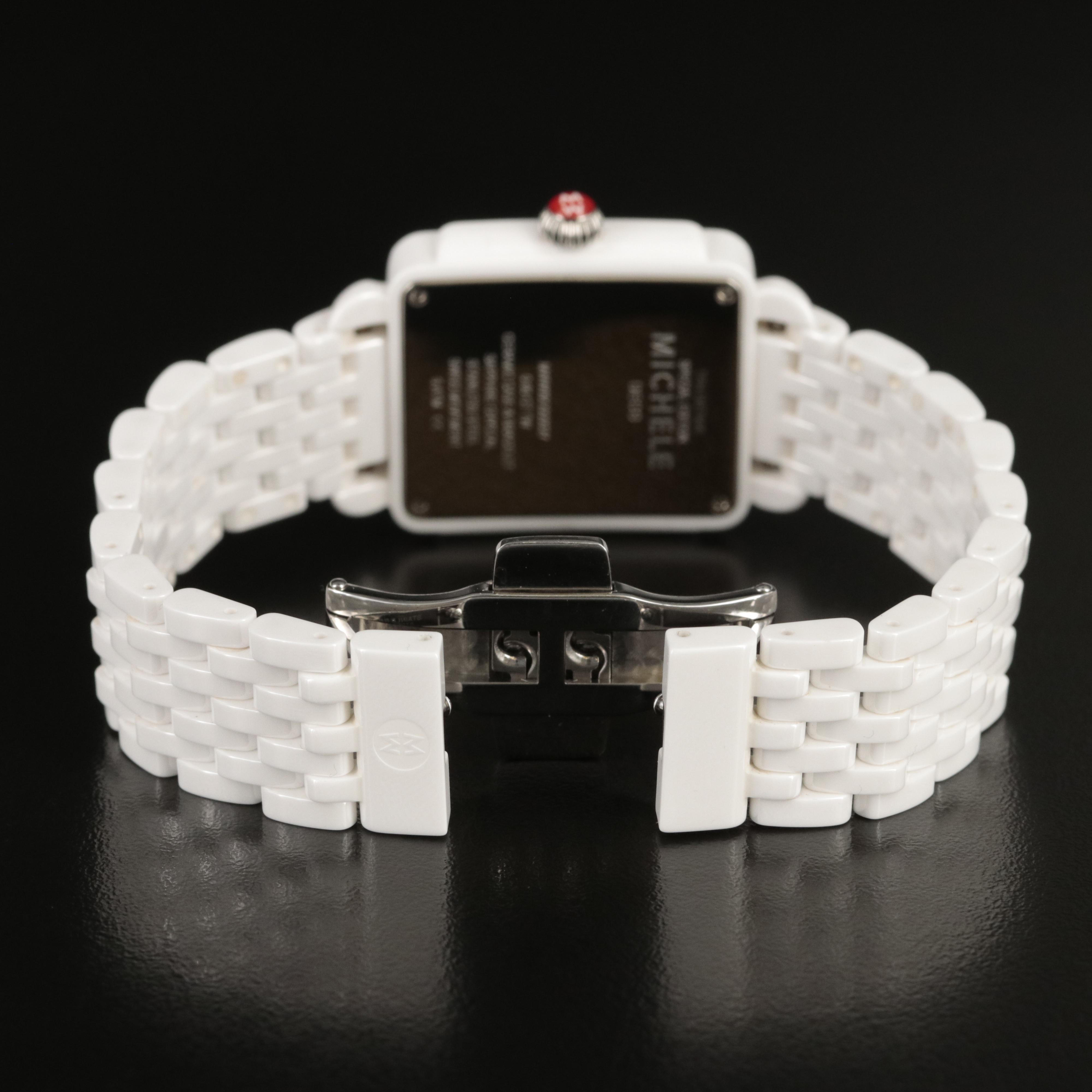 Michele Deco Madison Special Edition Ceramic and Diamond Watch