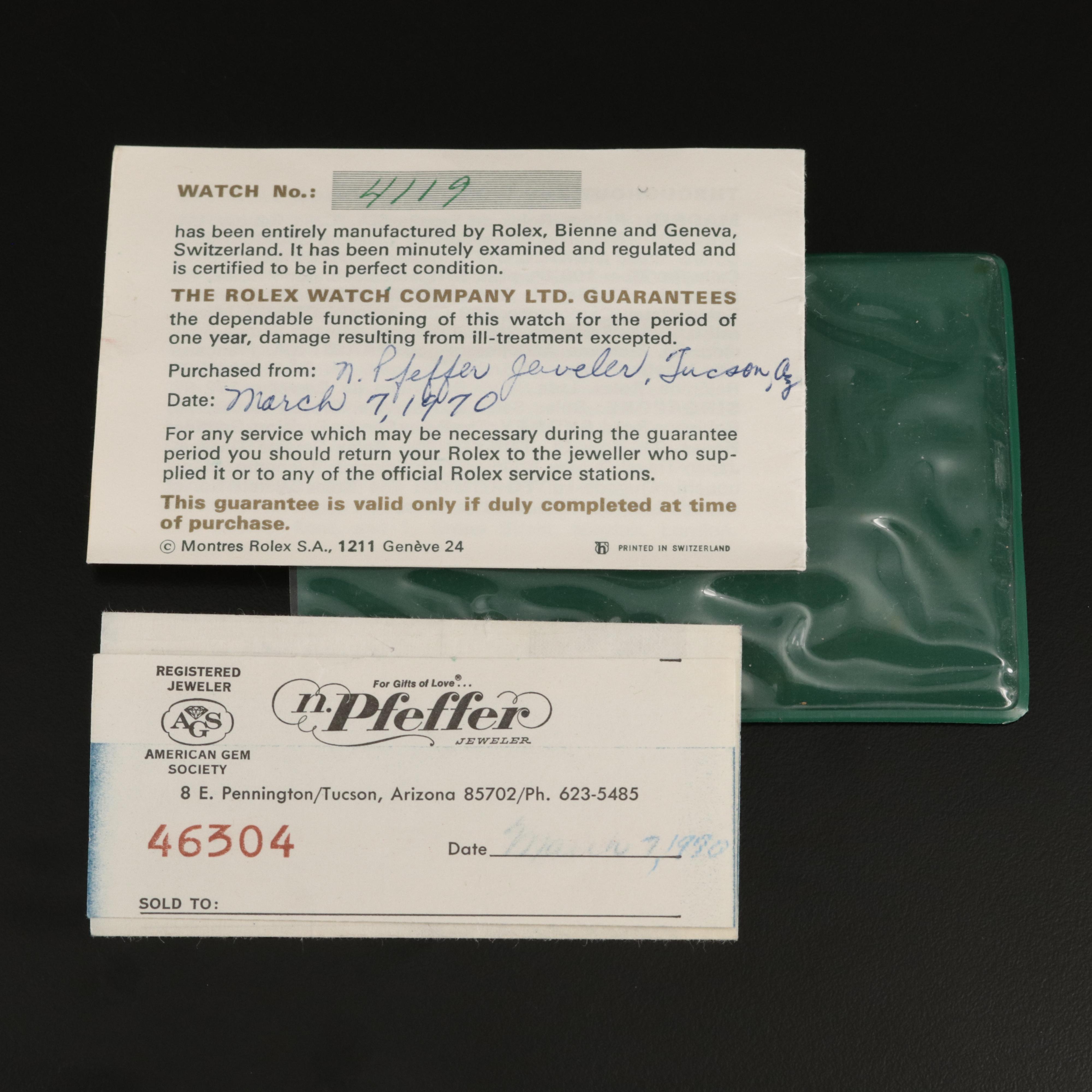 Vintage Rolex 14K Stem Wind Watch