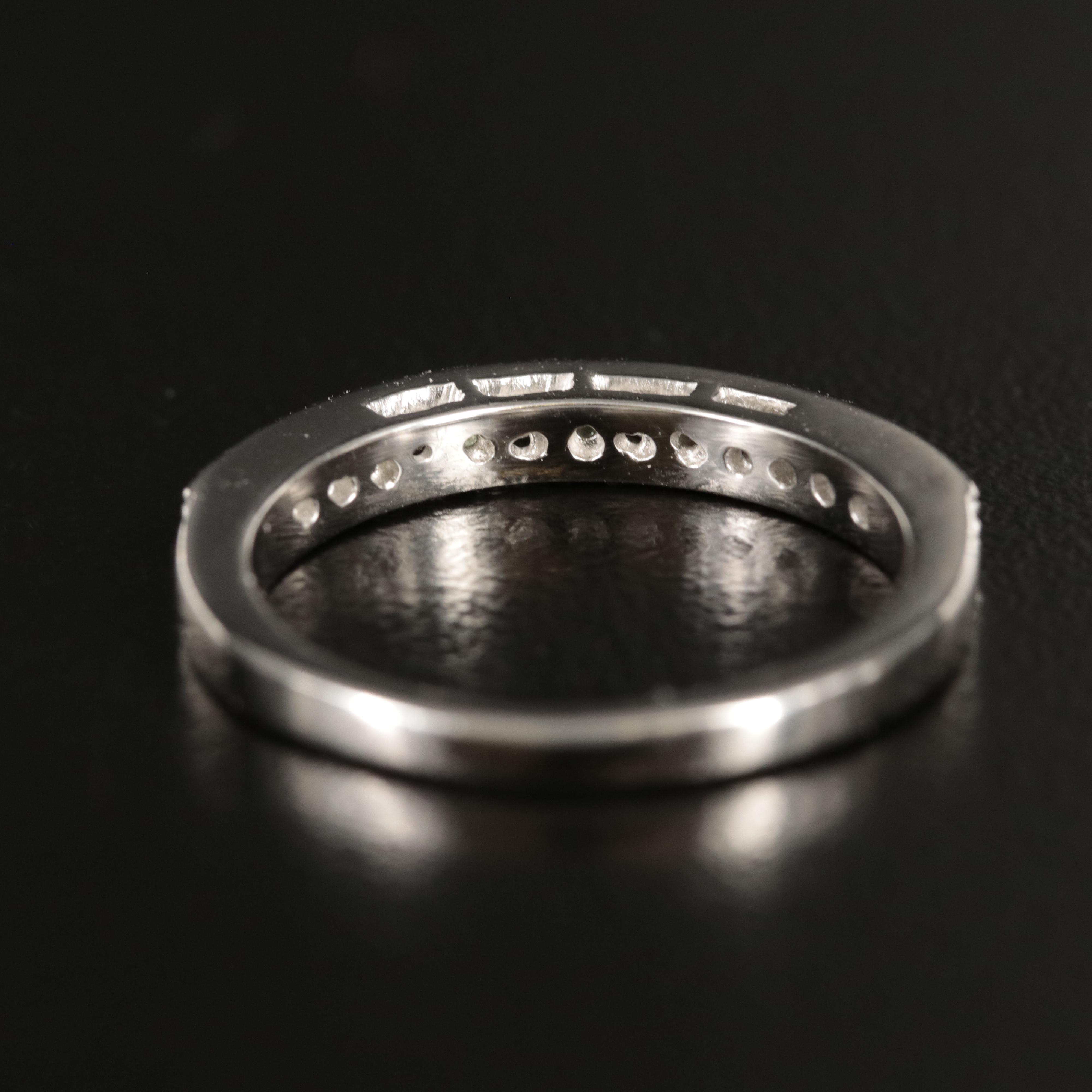 10K Diamond and Peridot Stackable Ring