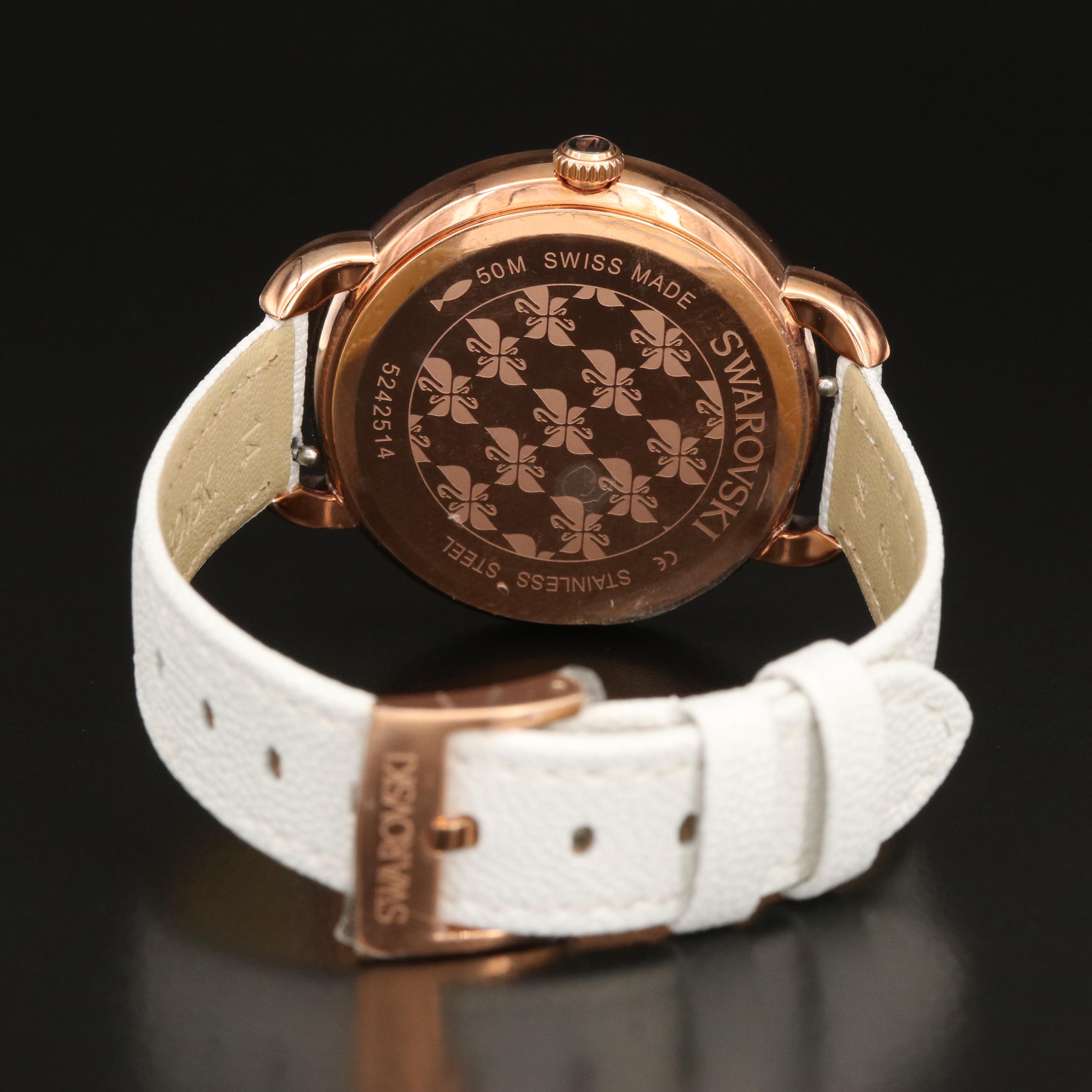 Swarovski Heart Motif Mother of Pearl Watch