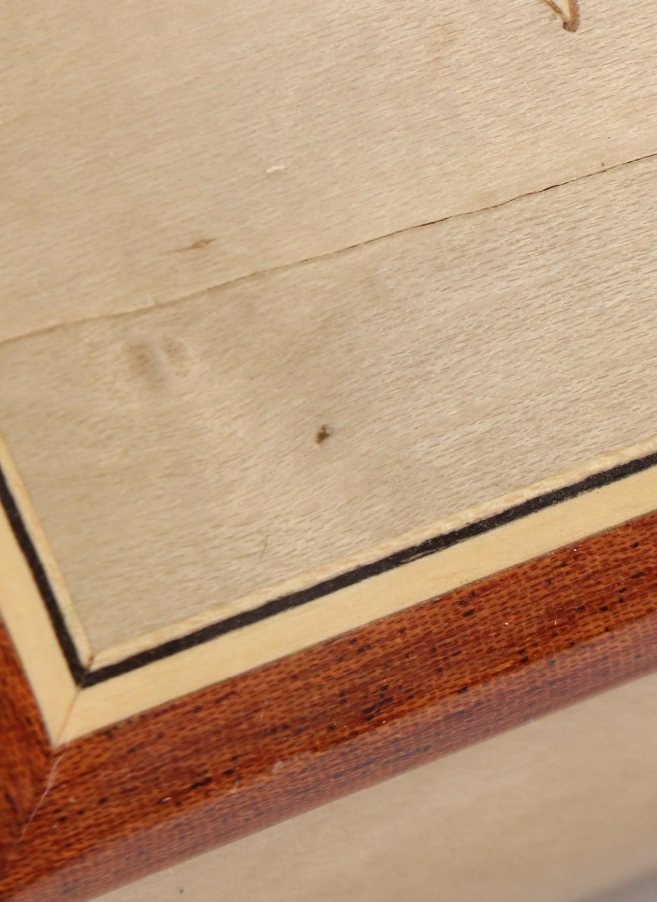 Reuge "Music Box Dancer" Italian Intarsio Inlay Wood Vanity Music Box