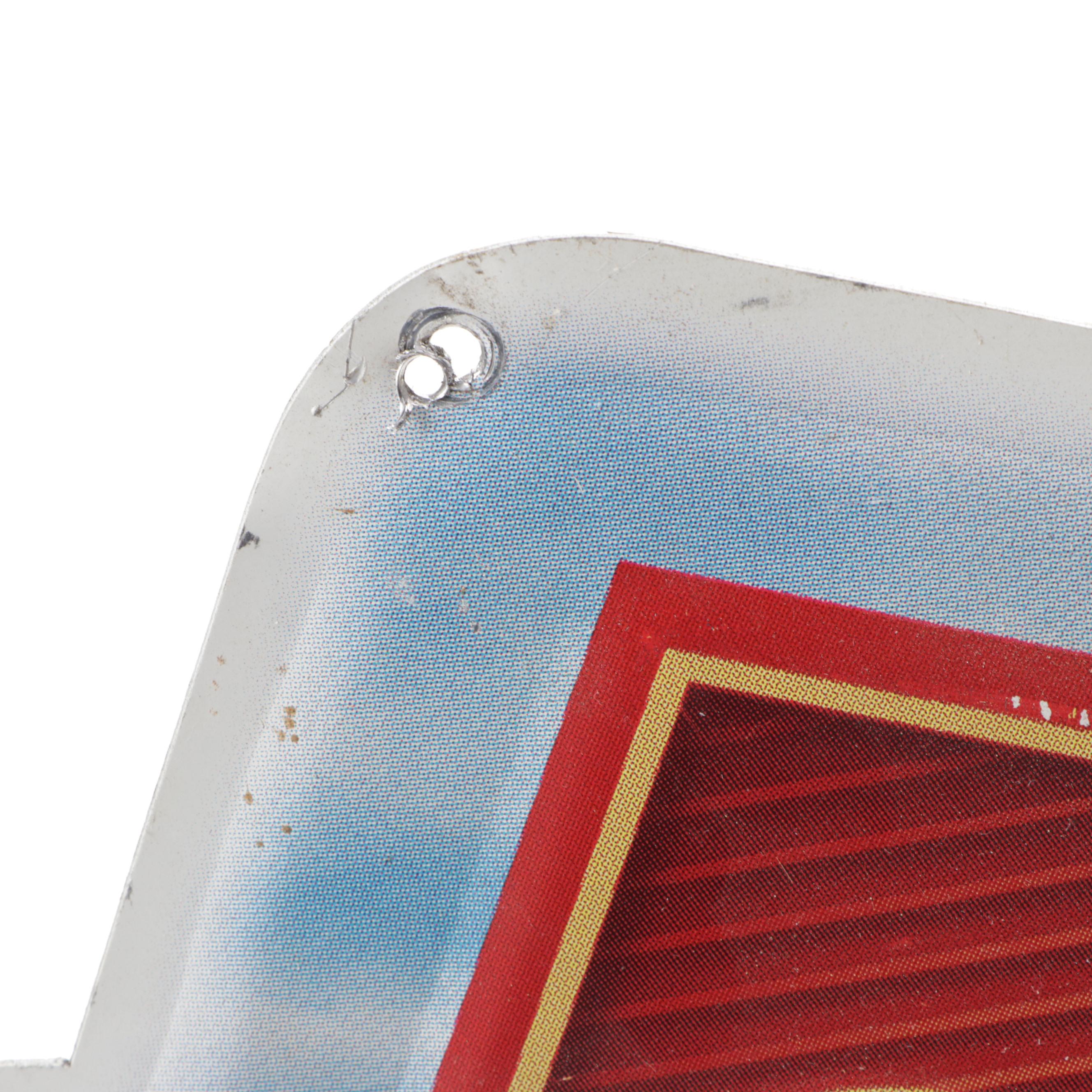 Budweiser Beer Clydesdales Tin Litho Advertising Sign, 2005