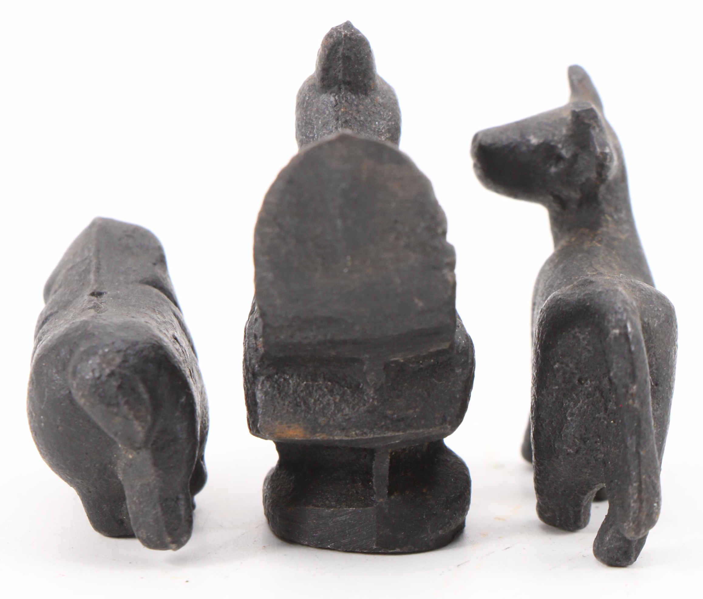 Cast Iron Toy Trucks with Cast Iron Farm Animal Figurines, Mid to Late 20th C.