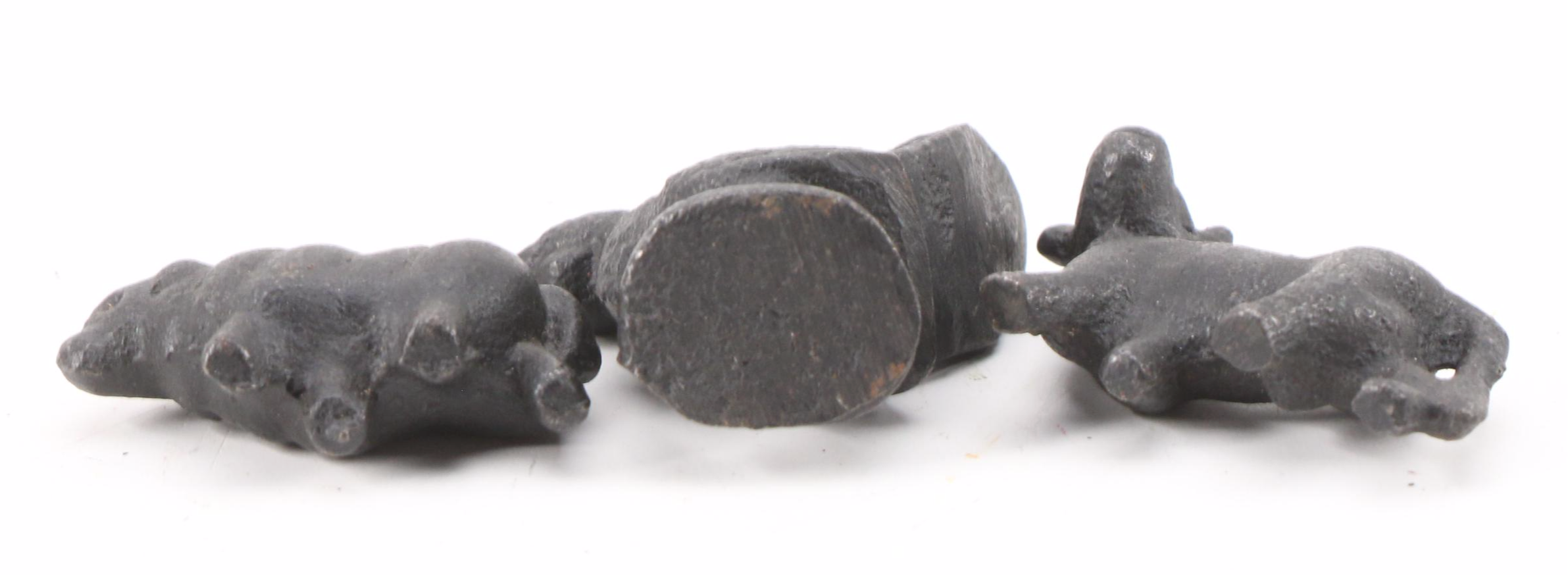 Cast Iron Toy Trucks with Cast Iron Farm Animal Figurines, Mid to Late 20th C.