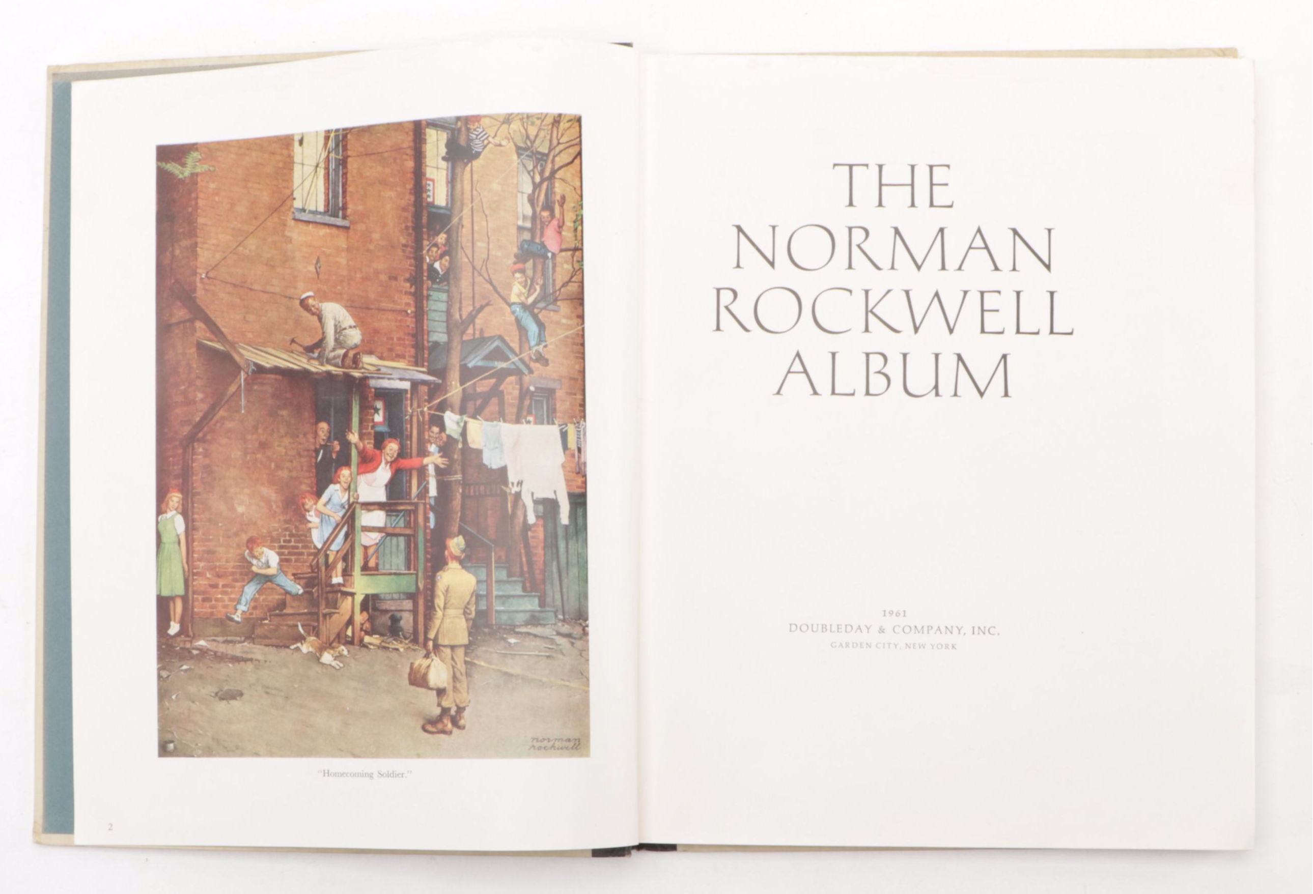 Signed First Edition "The Norman Rockwell Album" and More Norman Rockwell Books