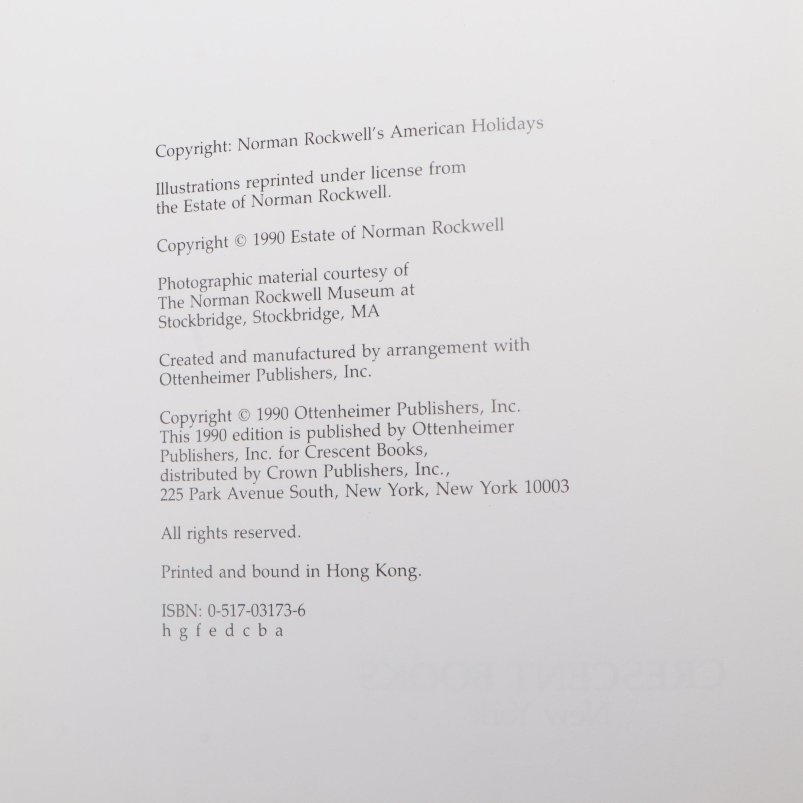 Signed First Edition "The Norman Rockwell Album" and More Norman Rockwell Books