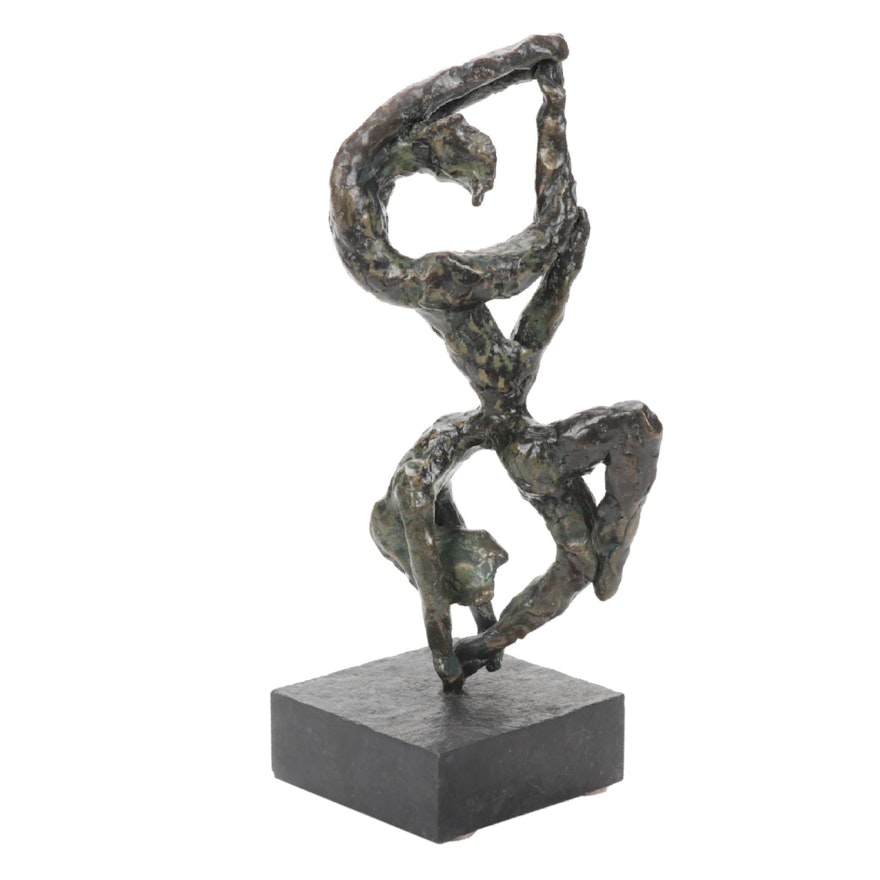 Renate Fackler Bronze Sculpture "Cirque de Soleil," Late 20th-21st Century