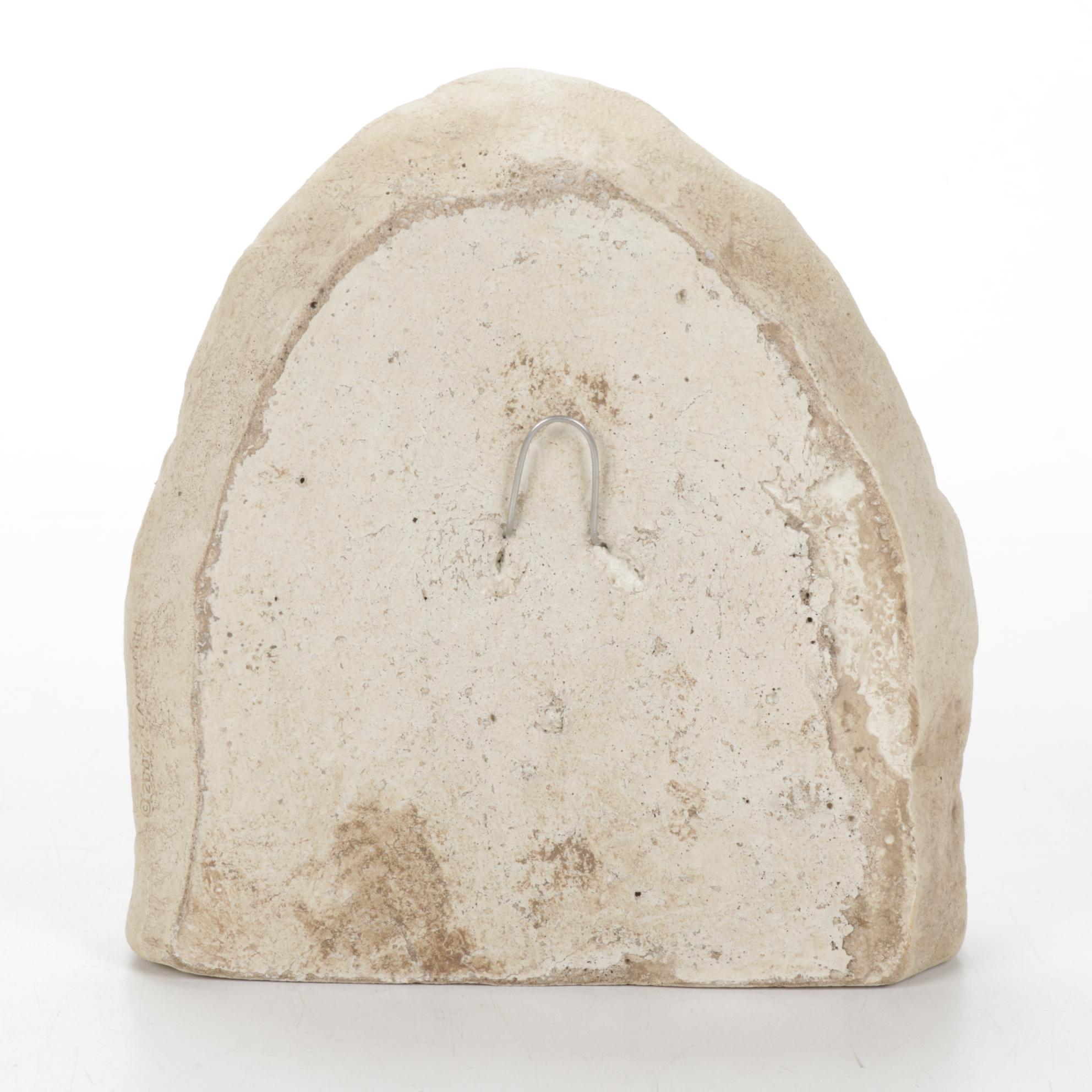 Carruth Animal Themed Mounted Cast Stone Sculptures, 2000s