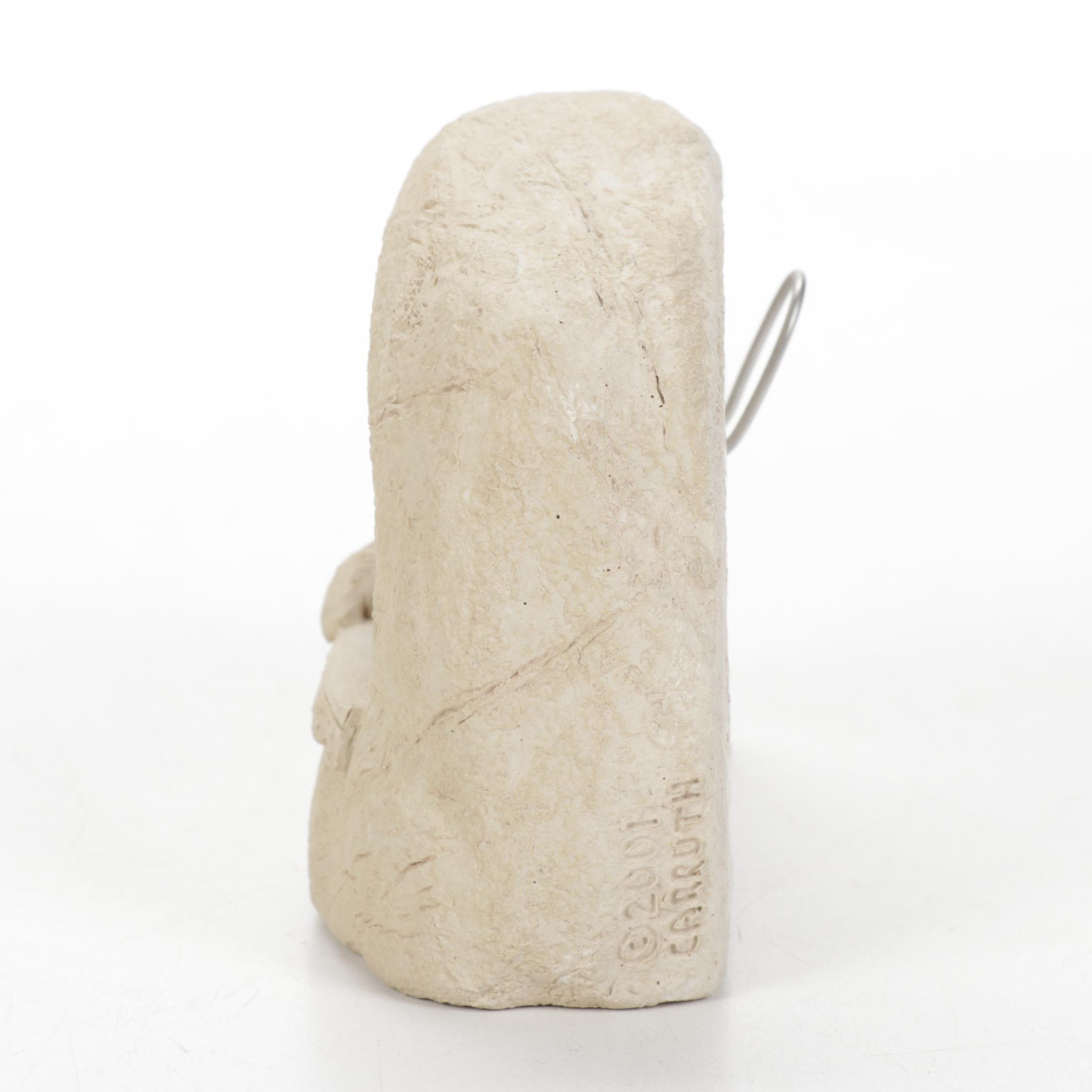 Carruth Animal Themed Mounted Cast Stone Sculptures, 2000s