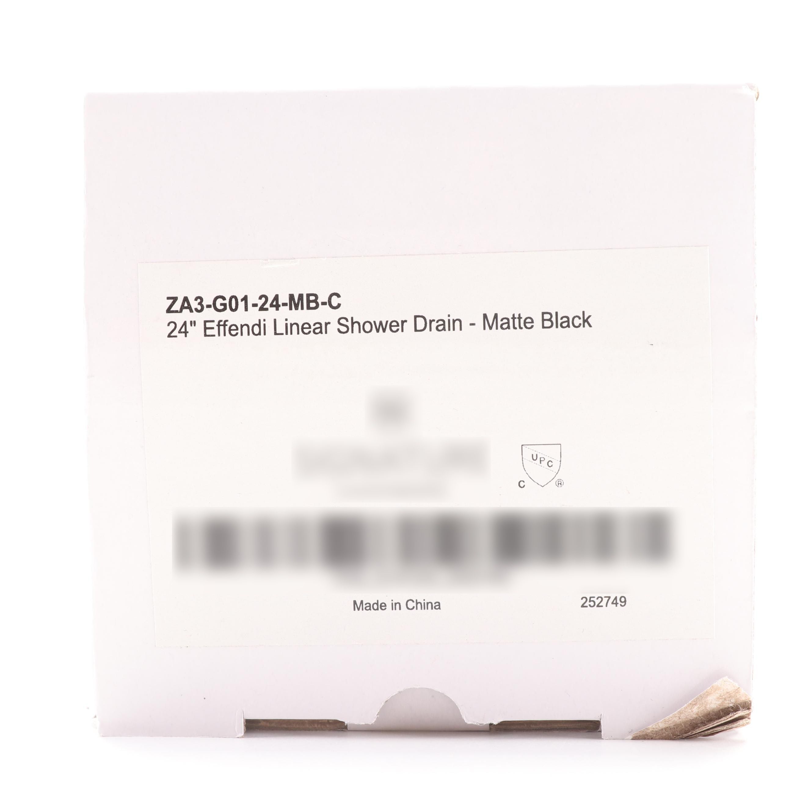 Matte Black 24" Linear Shower Drain