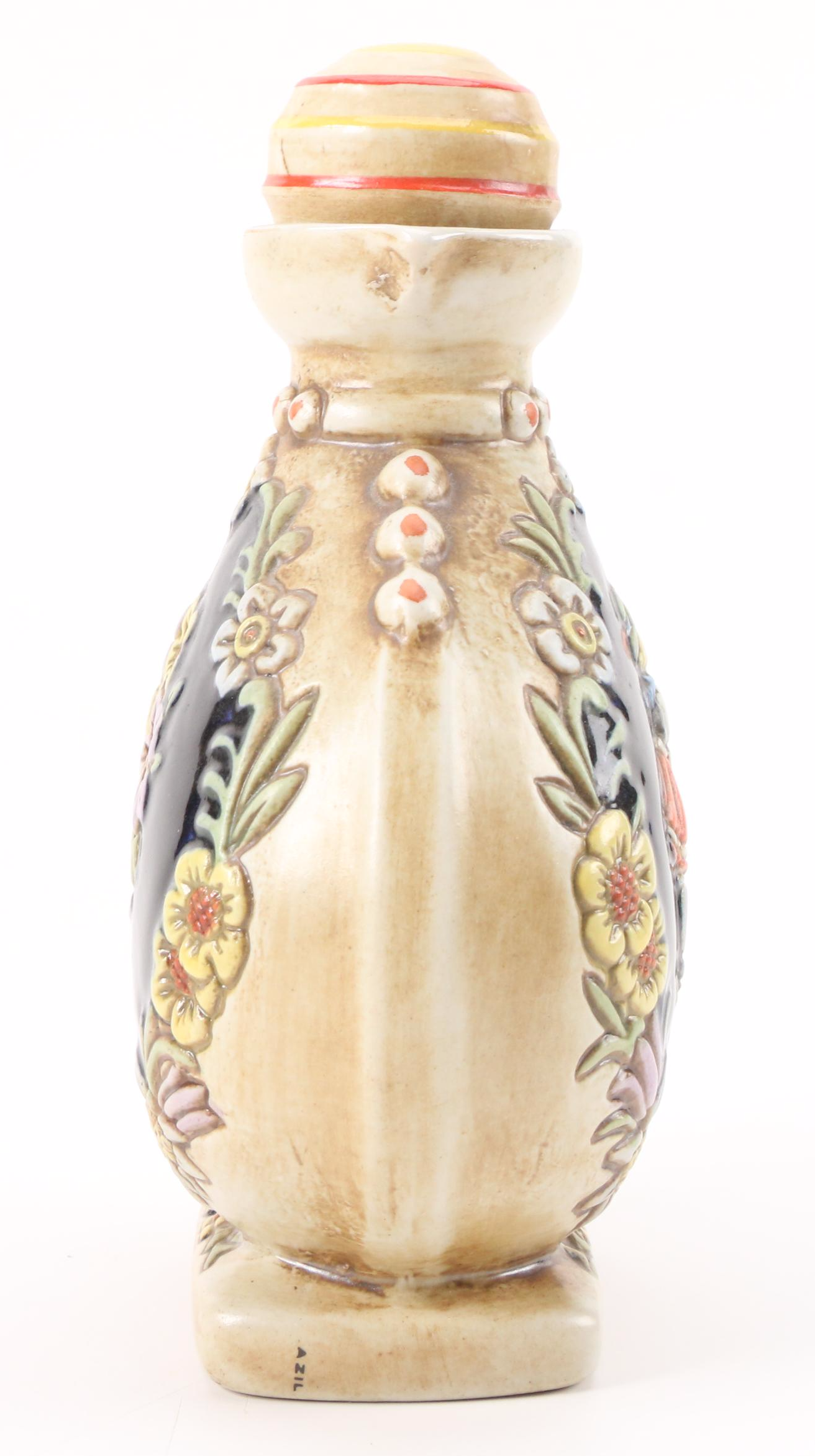 Ceramarte Brazilian Ceramic Decanter and Shot Glasses