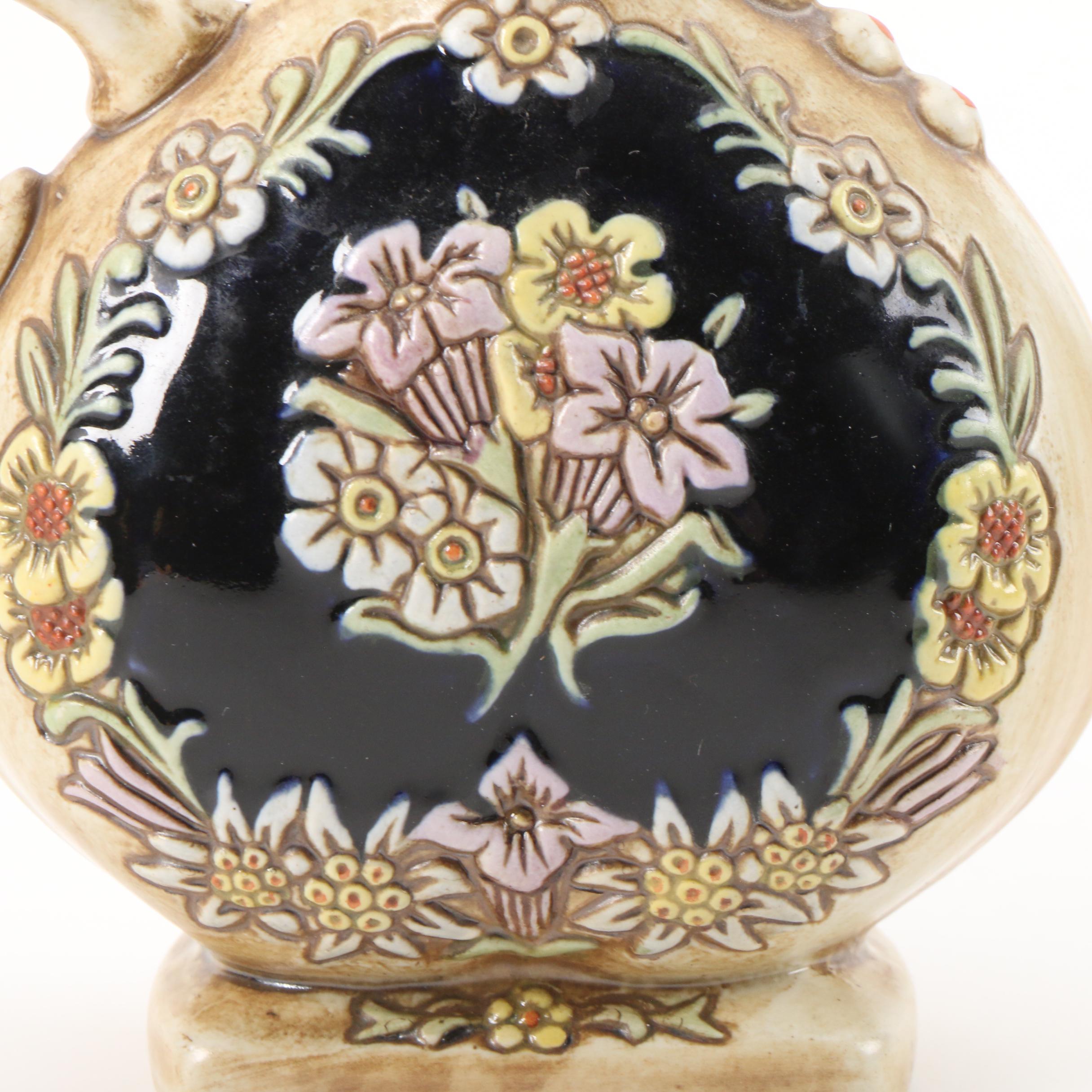 Ceramarte Brazilian Ceramic Decanter and Shot Glasses