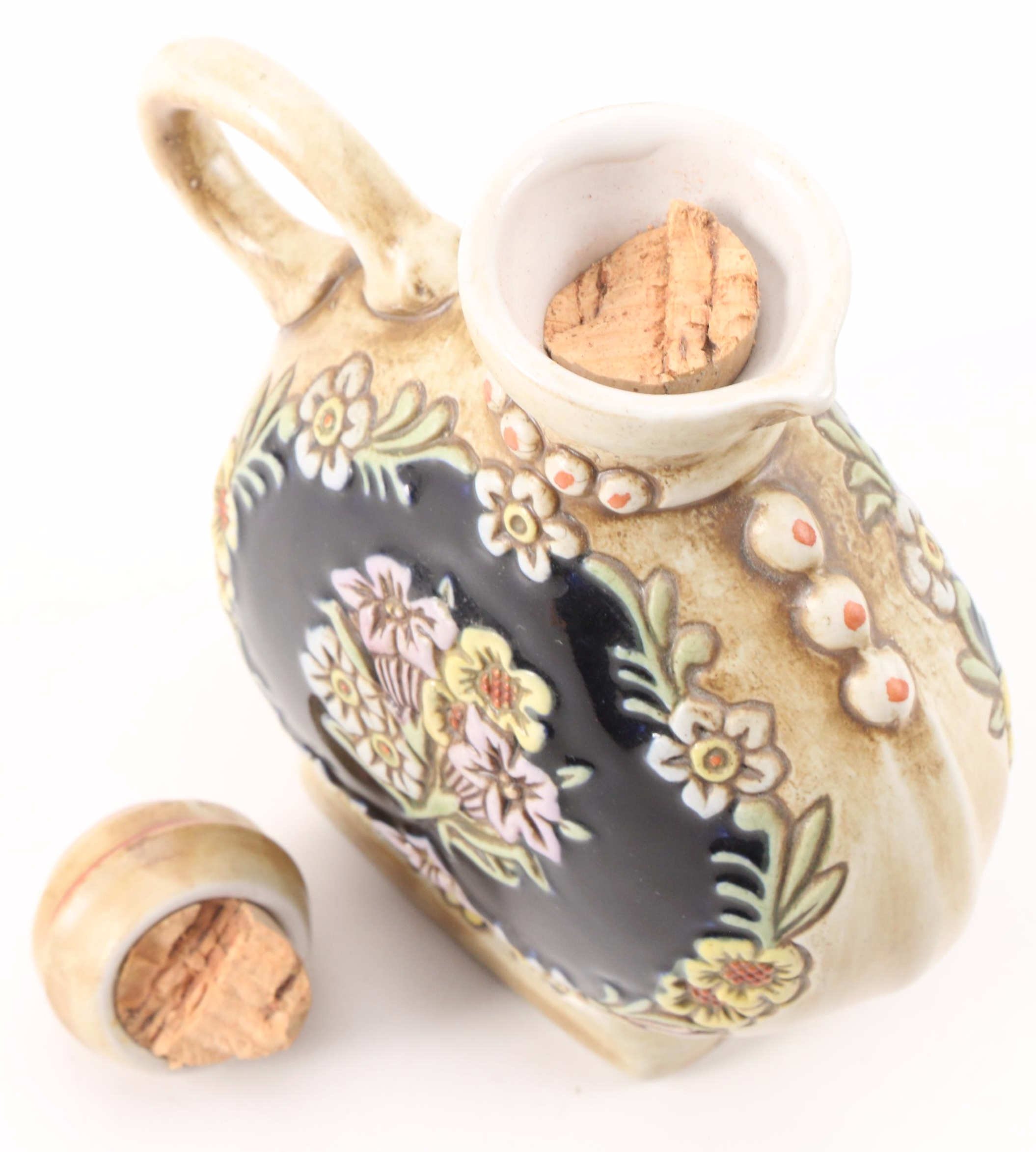 Ceramarte Brazilian Ceramic Decanter and Shot Glasses