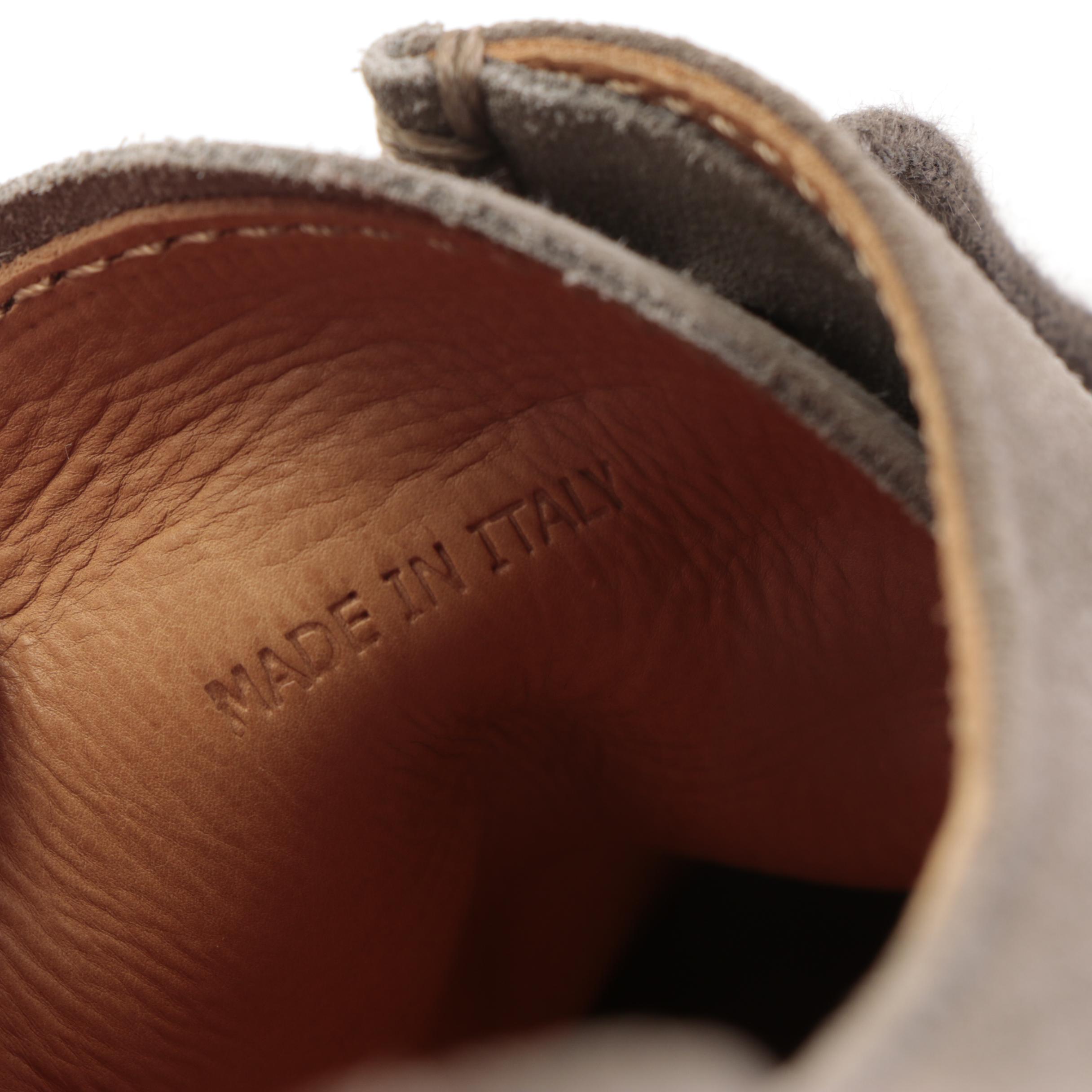 Men's Prada Rodeo Oxfords in Gray Suede