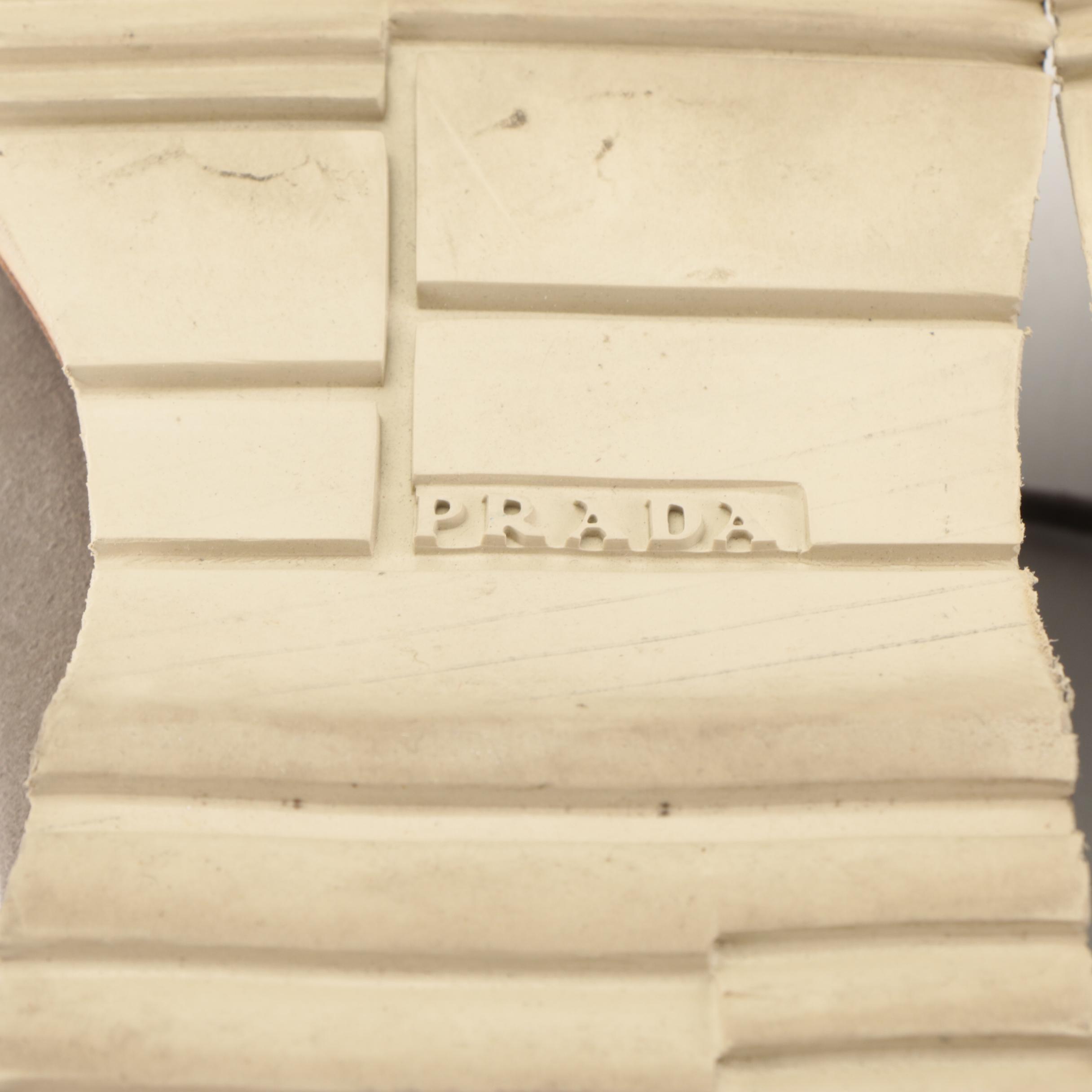 Men's Prada Rodeo Oxfords in Gray Suede