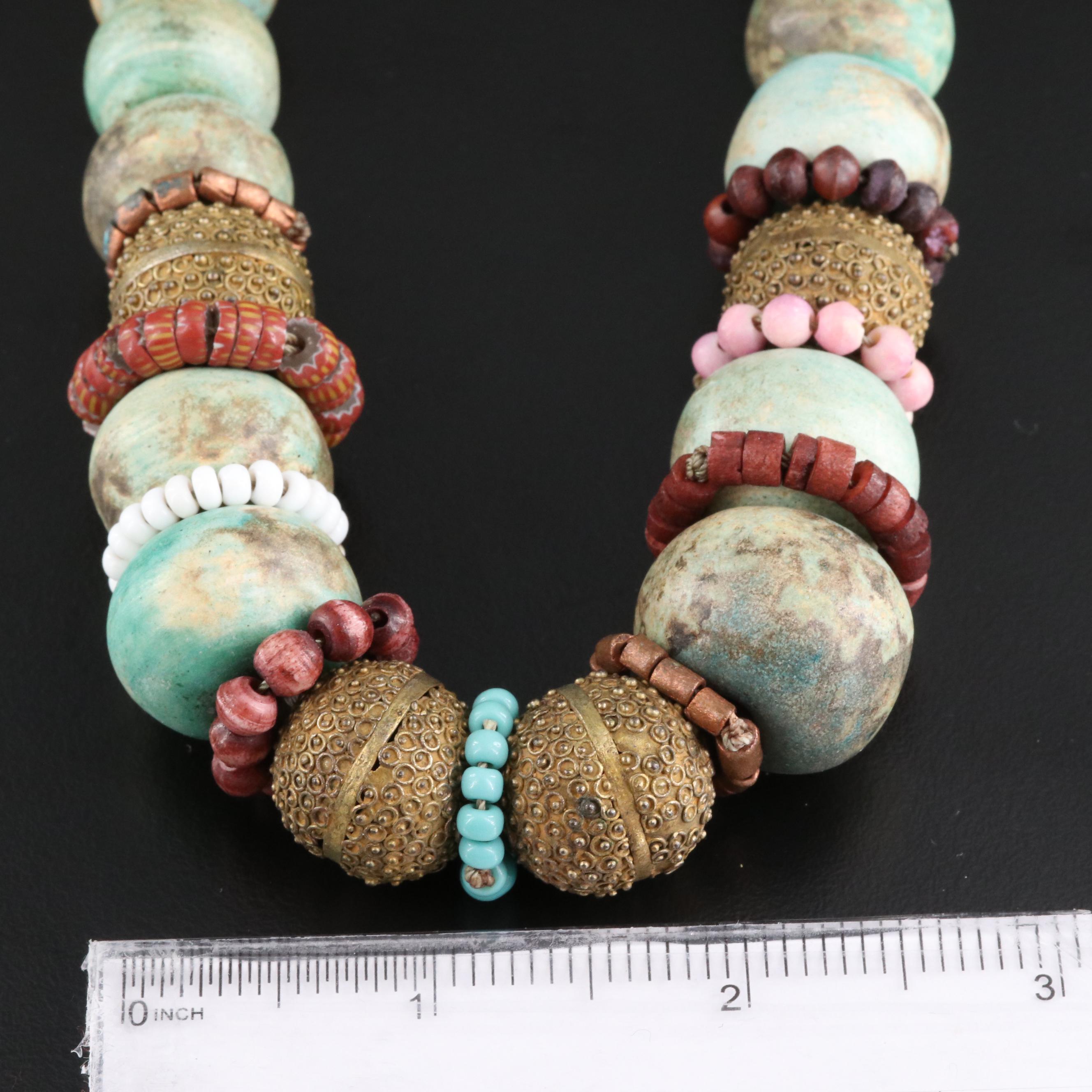 Beaded Necklaces Including Sterling, Fetish, Coral, Jasper and Turquoise