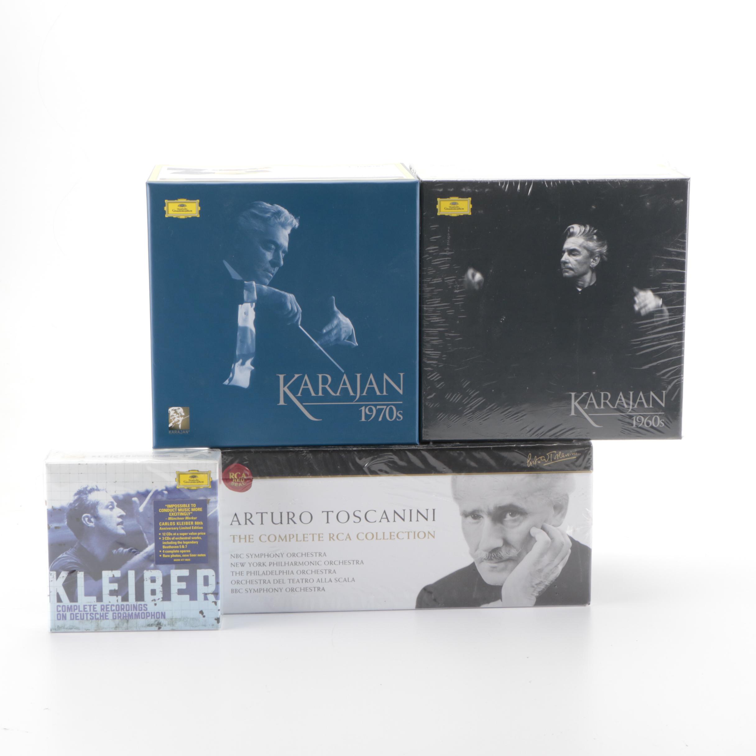 Arturo Toscanini, Herbert von Karajan and Carlos Kleiber Boxed CD Compilations