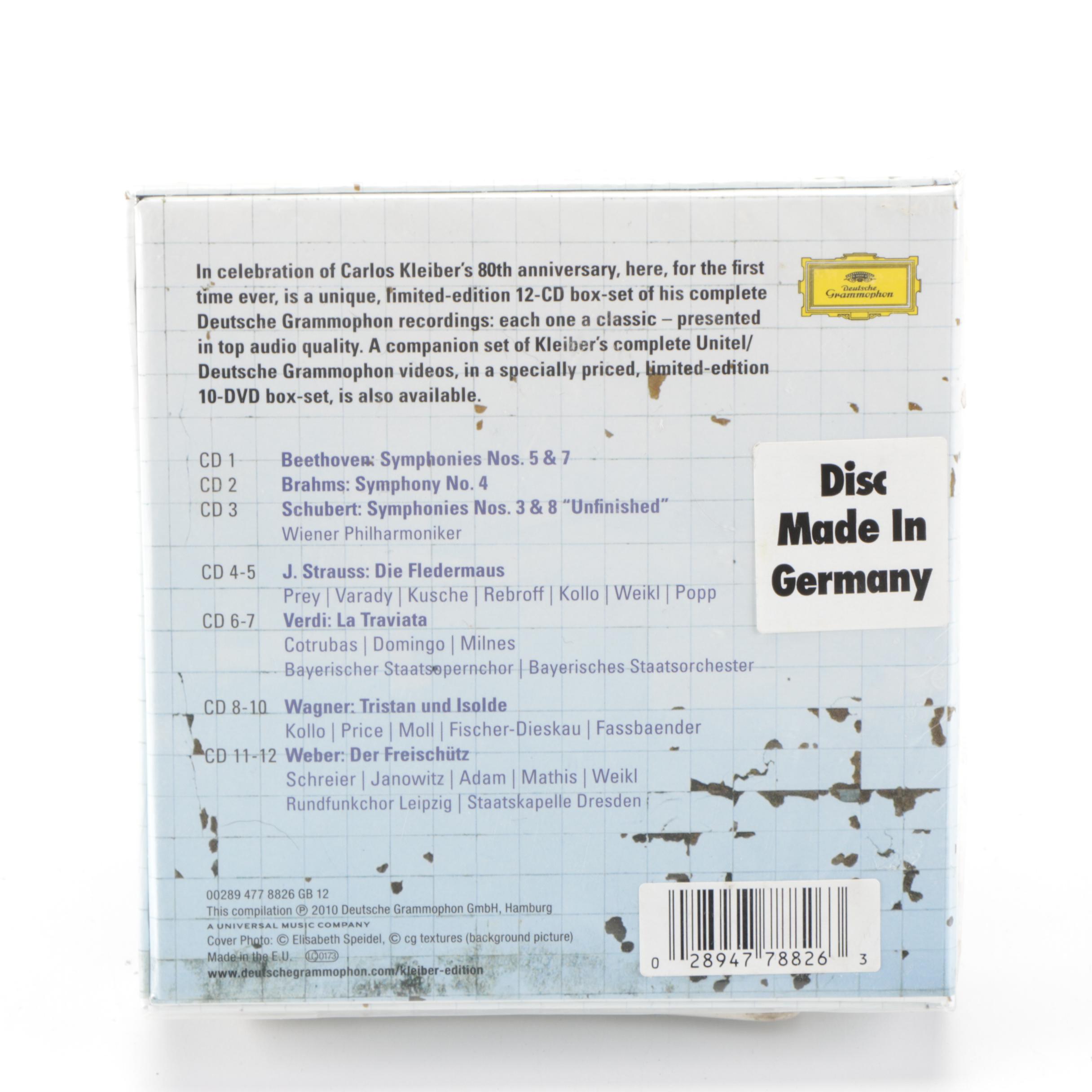 Arturo Toscanini, Herbert von Karajan and Carlos Kleiber Boxed CD Compilations