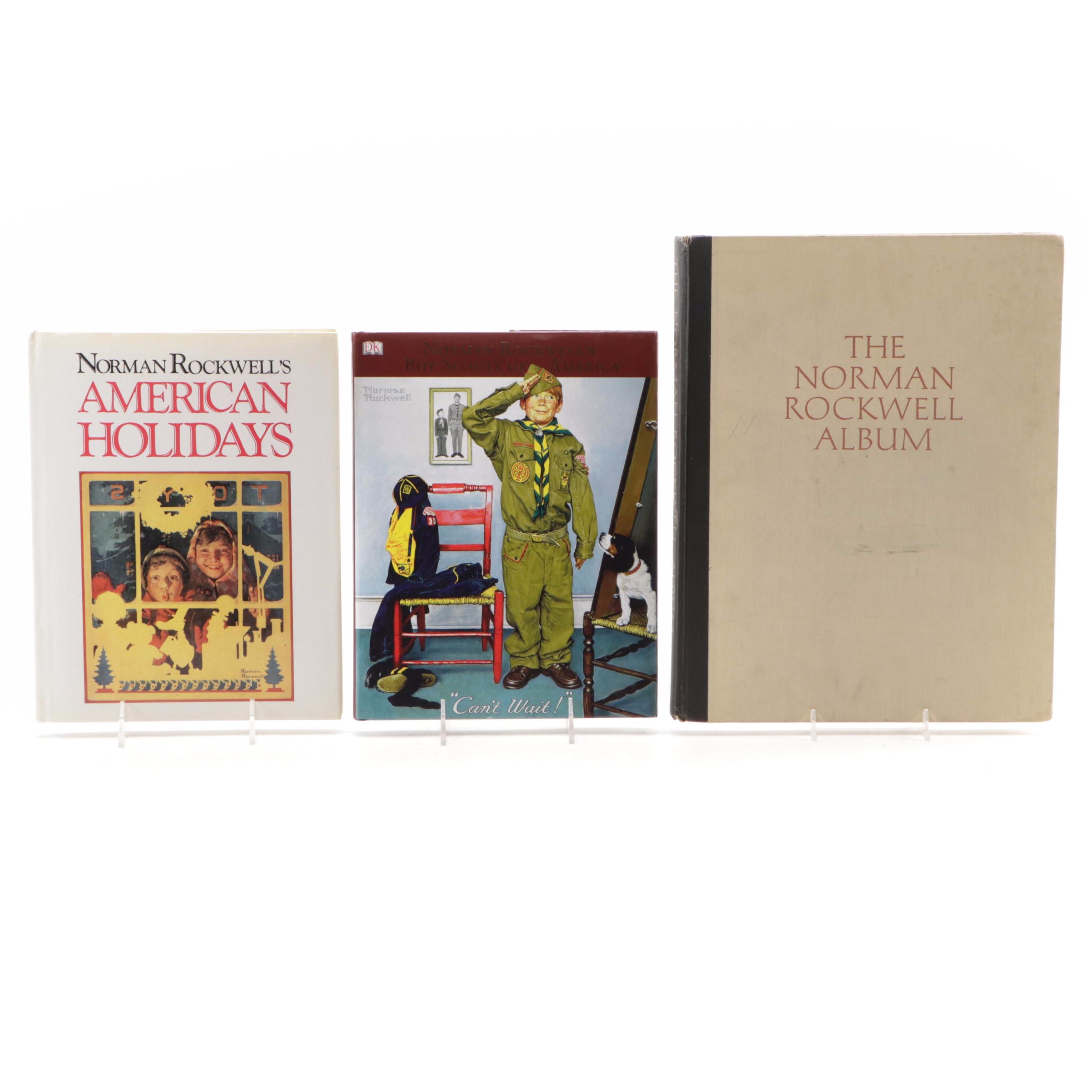 Signed First Edition "The Norman Rockwell Album" and More Norman Rockwell Books