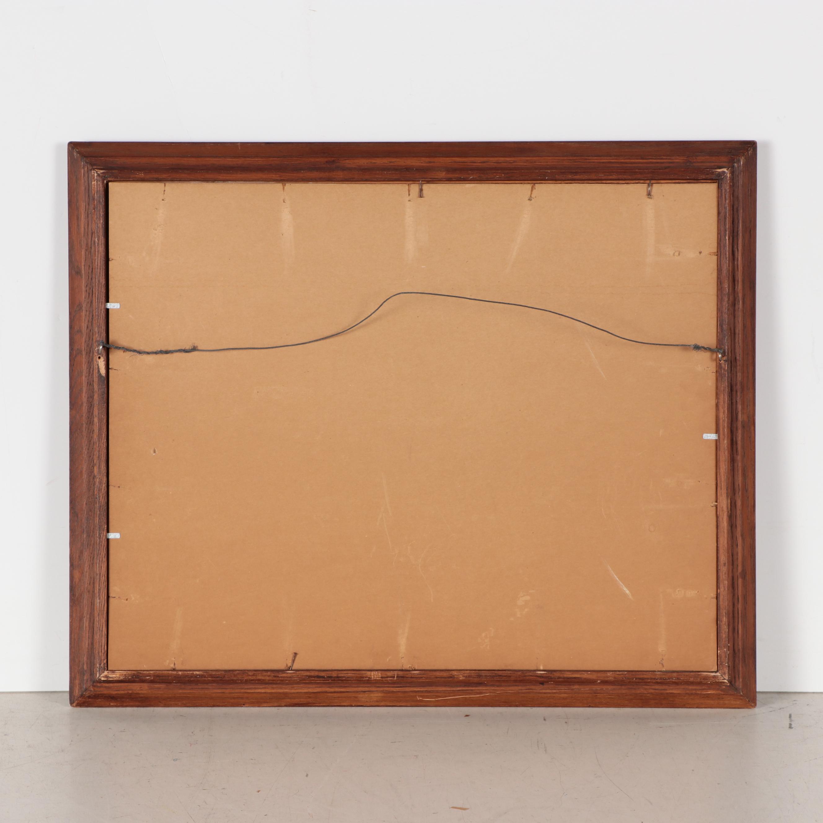 Ely Kish Watercolor Painting "San Gabriel Mission," 1950