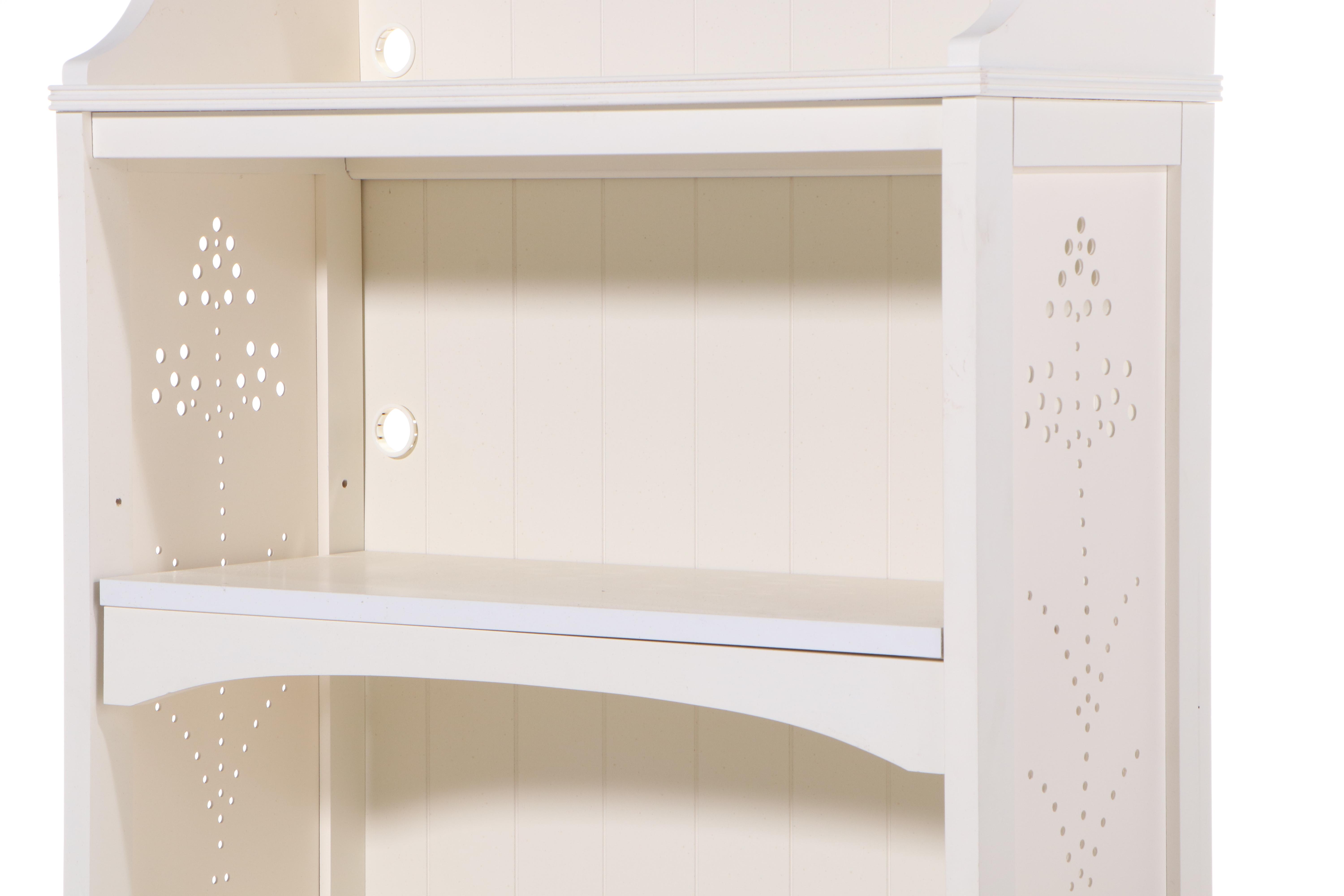 Stanley Furniture "Young America" White-Painted Three-Drawer Chest with Hutch