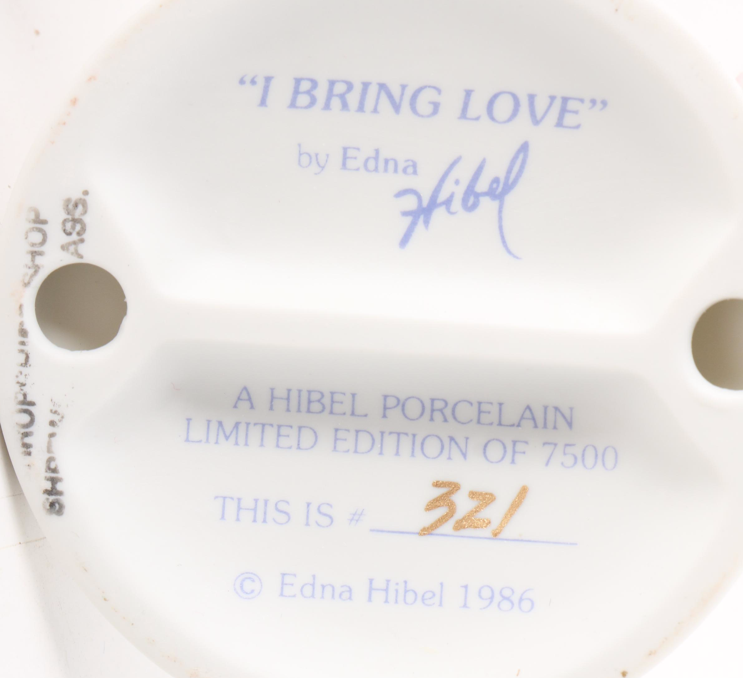 Edna Hibel Limited Edition "I Bring Joy", Others and Bisque Porcelain Figurines
