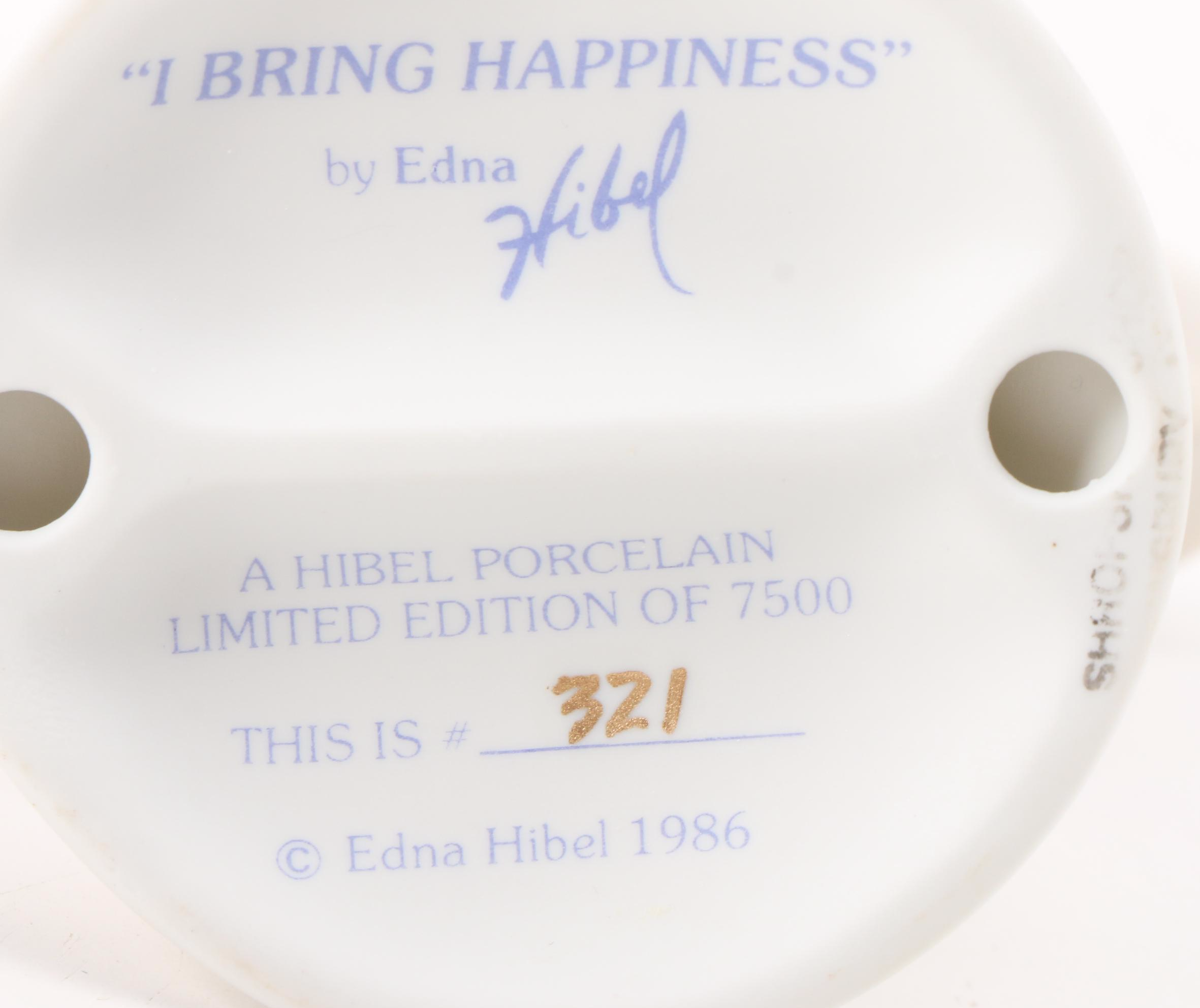 Edna Hibel Limited Edition "I Bring Joy", Others and Bisque Porcelain Figurines