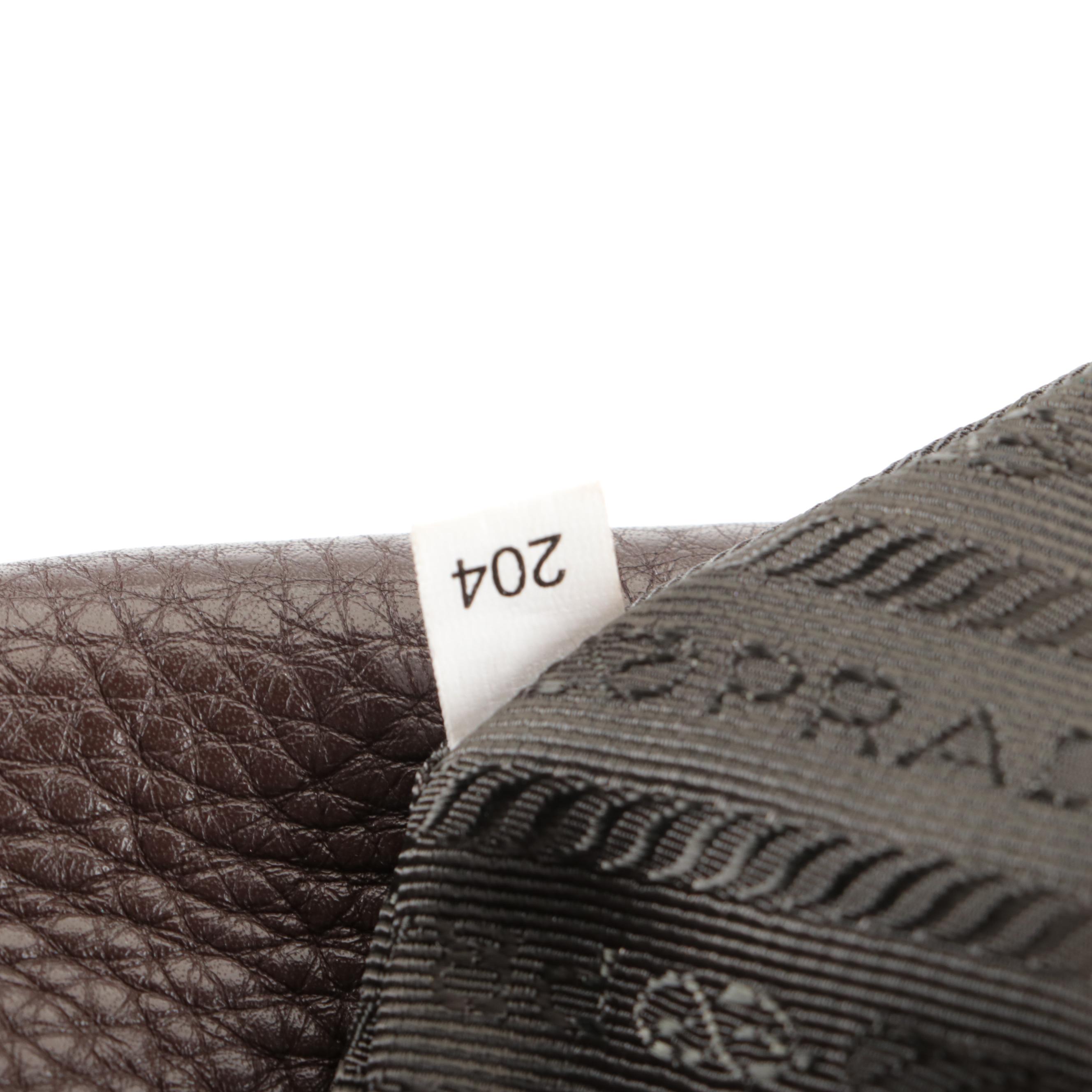 Prada Brown Daino Leather Handbag