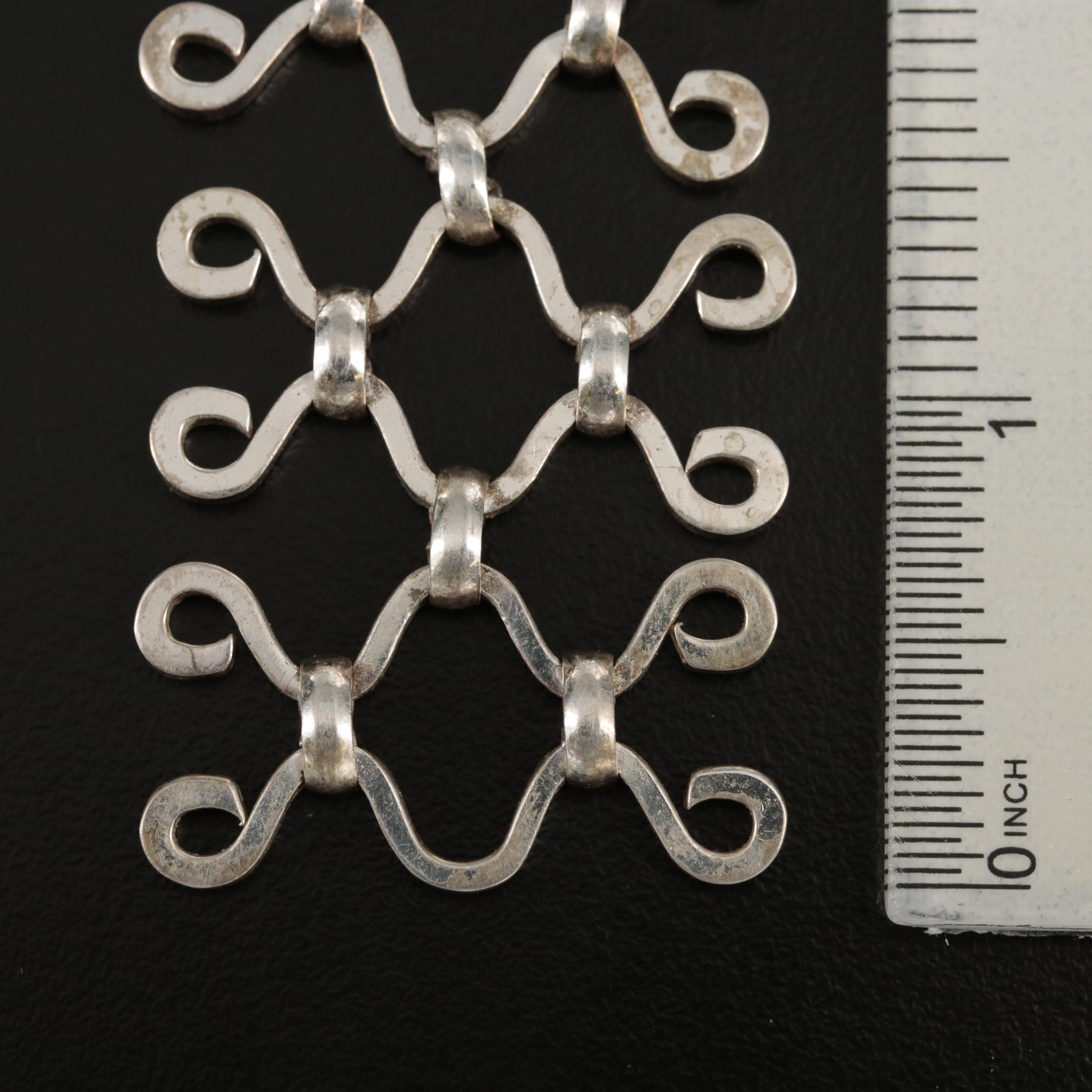 Circa 1974 German Henkel & Grosse Scroll Gate Bracelet