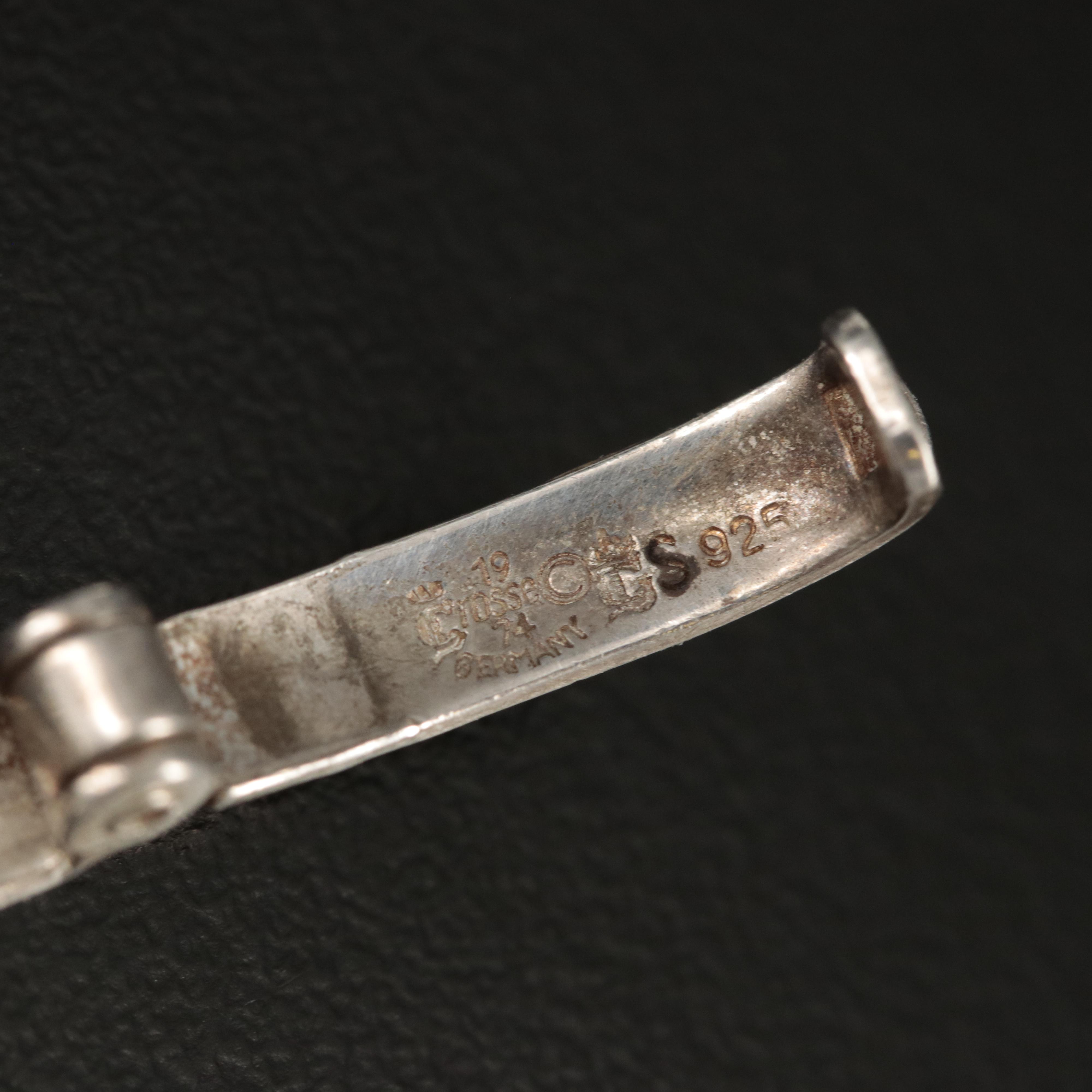 Circa 1974 German Henkel & Grosse Scroll Gate Bracelet