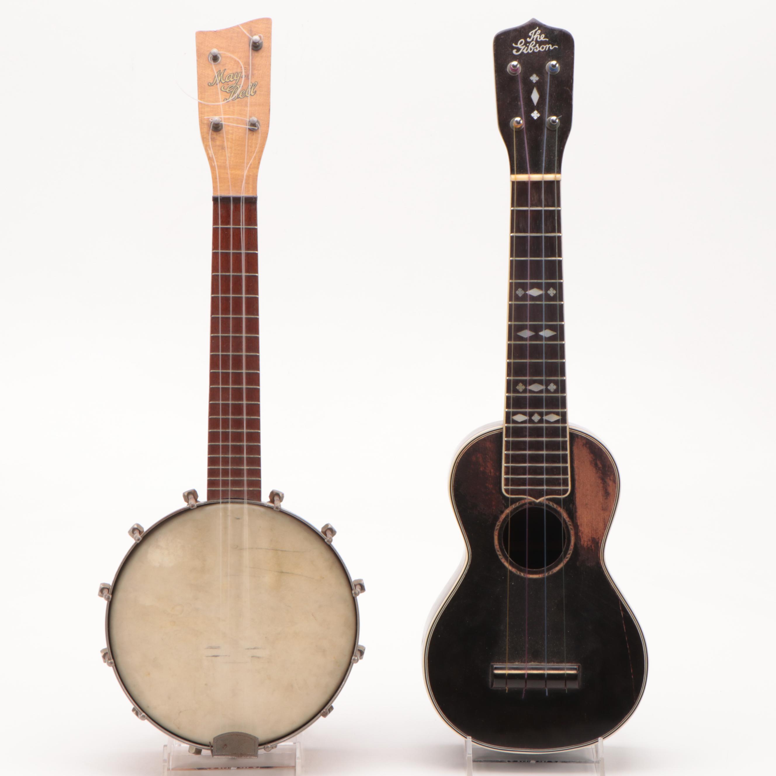Standard Size Banjo, Banjo-Uke, and Kids Guitar