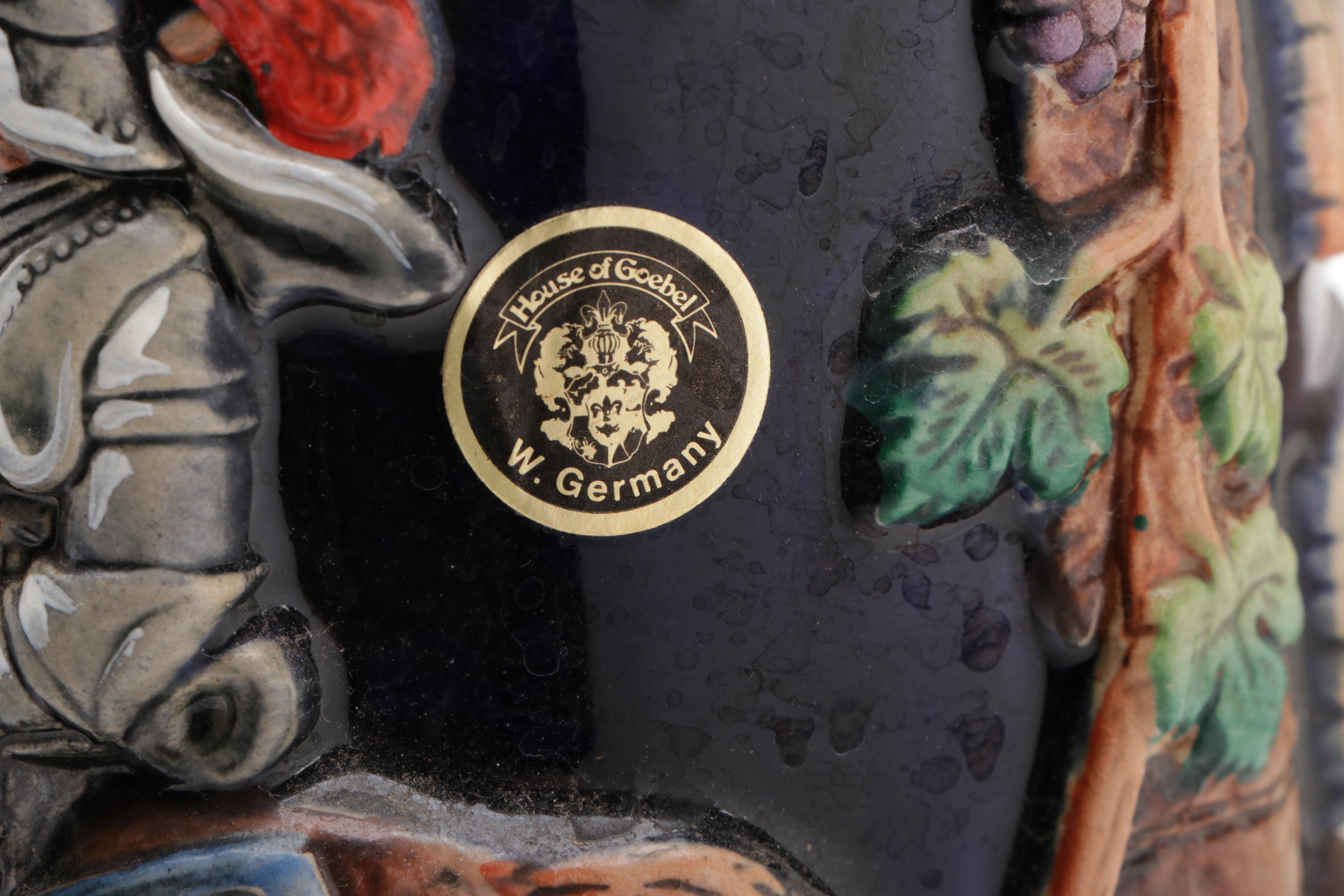 Werner Corzelius 5L Castle Tower Glazed Stoneware Beer Stein, 1954–1990