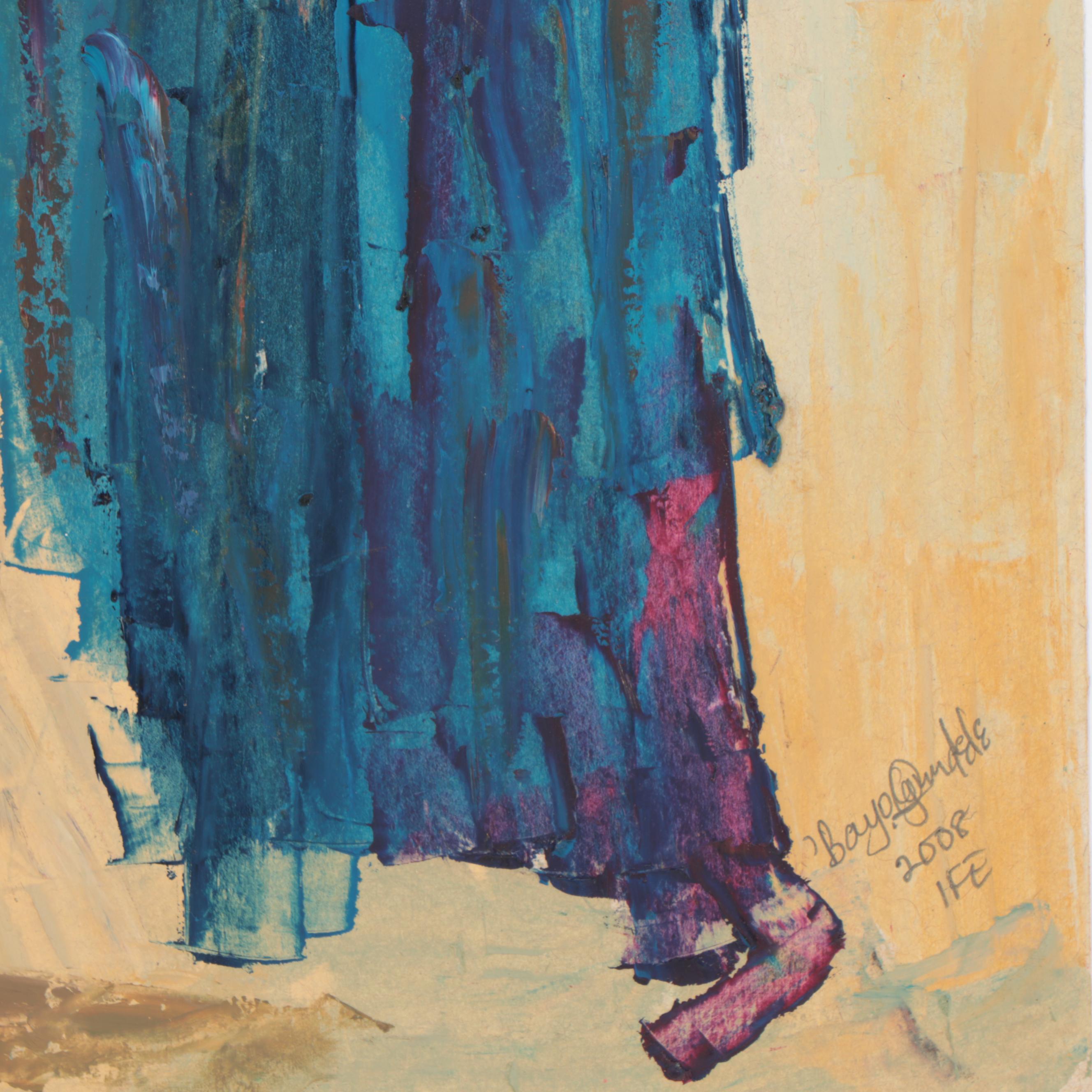 Bayo Ogundele Oil Painting "Mothers," 2008