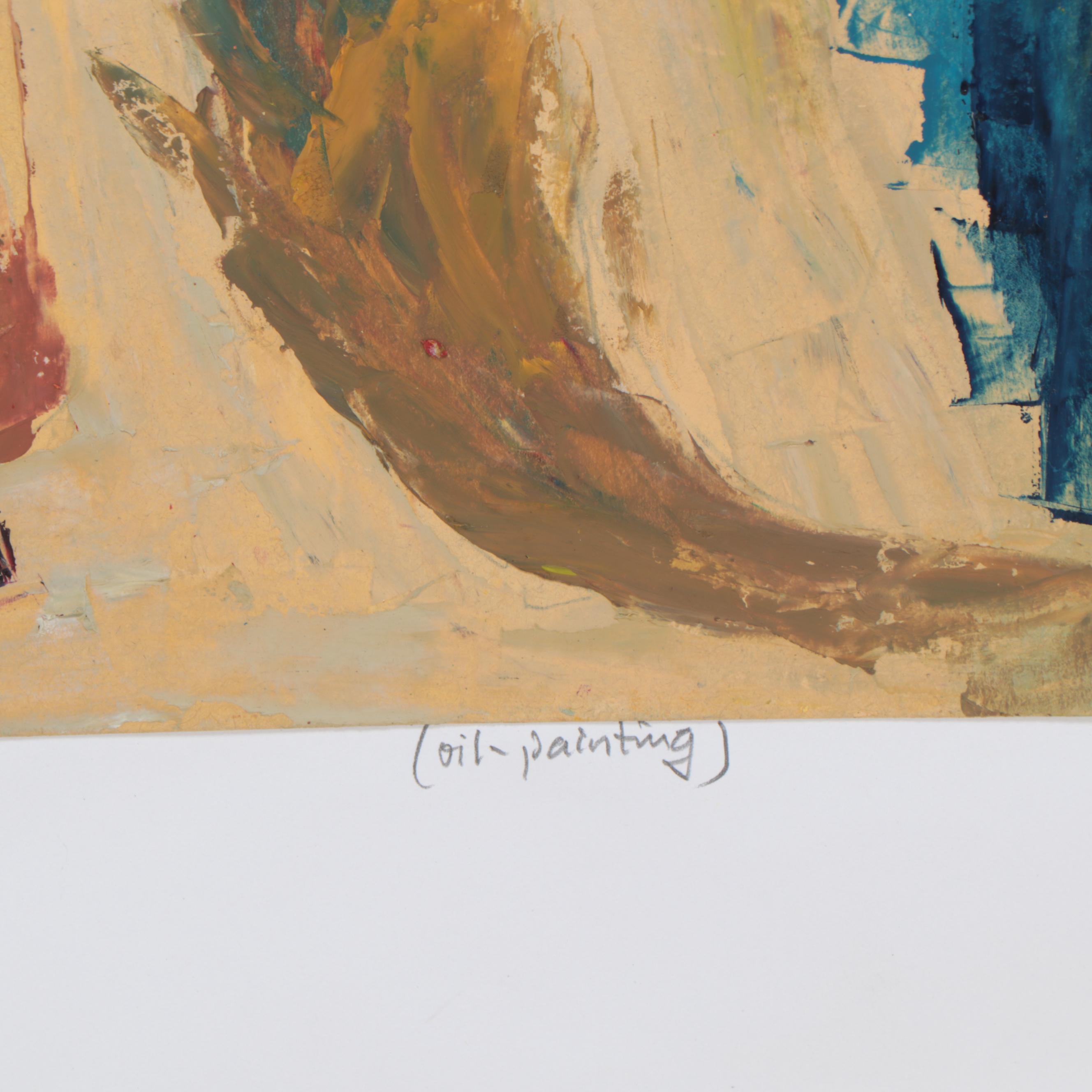 Bayo Ogundele Oil Painting "Mothers," 2008