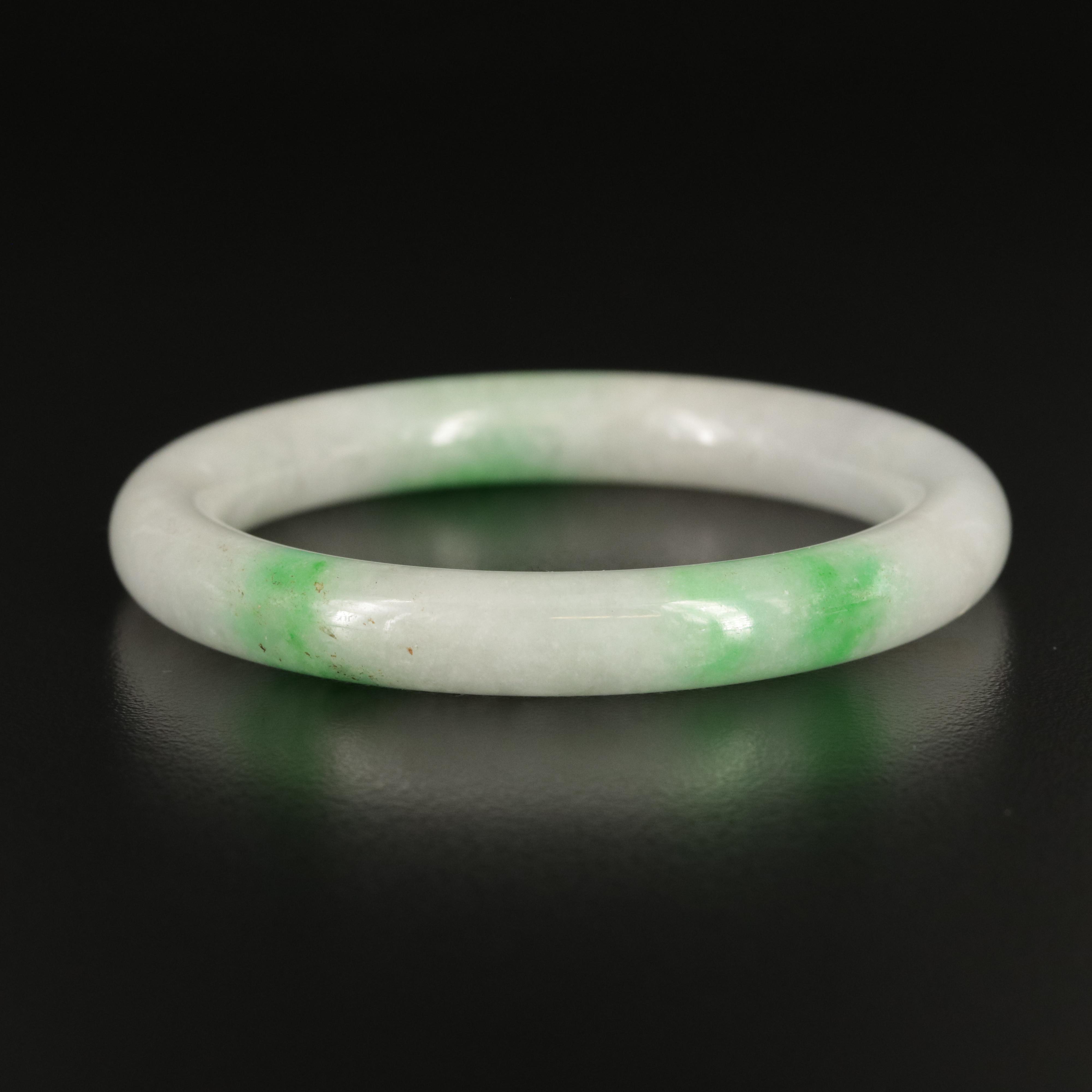 Jadeite Hololith Bangle