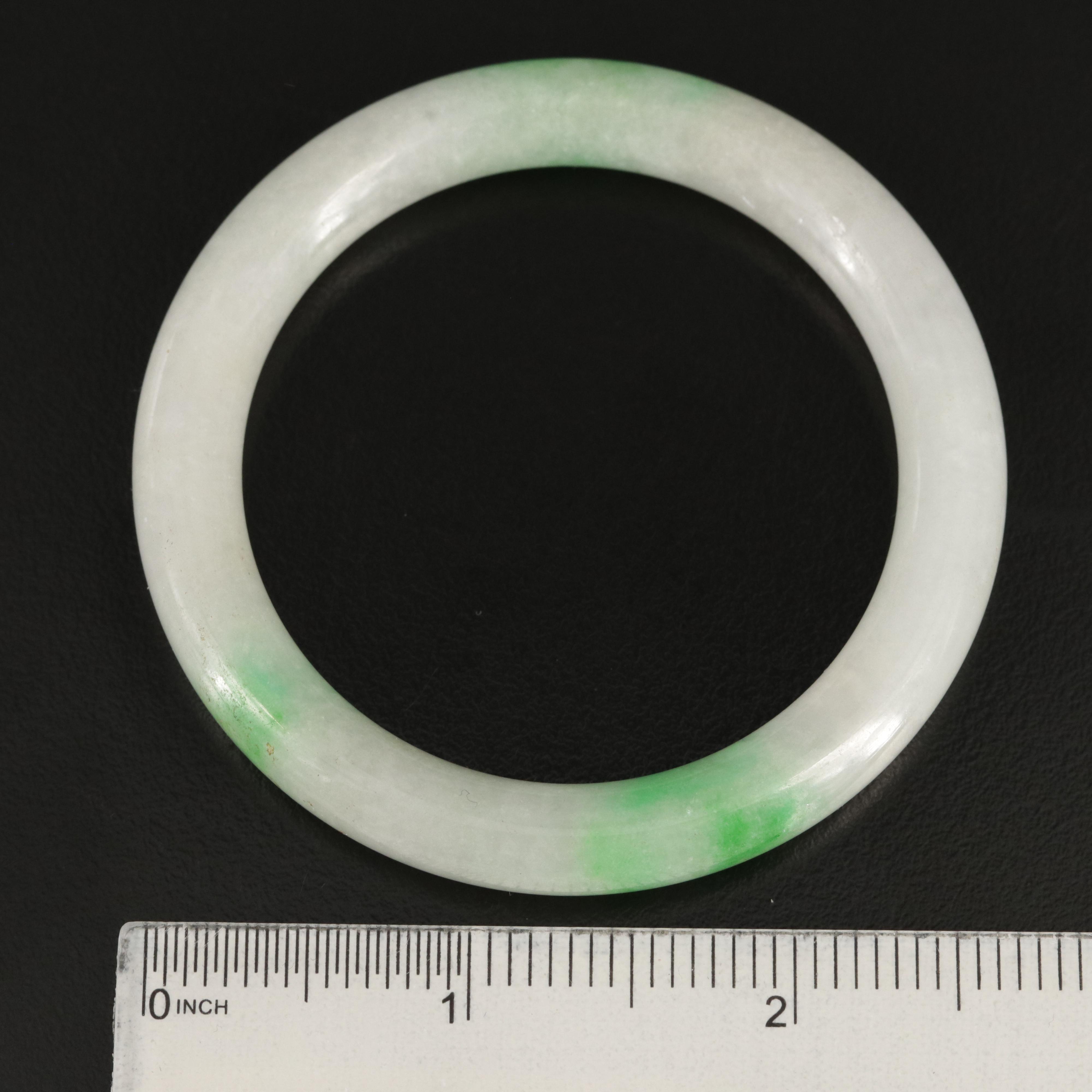 Jadeite Hololith Bangle