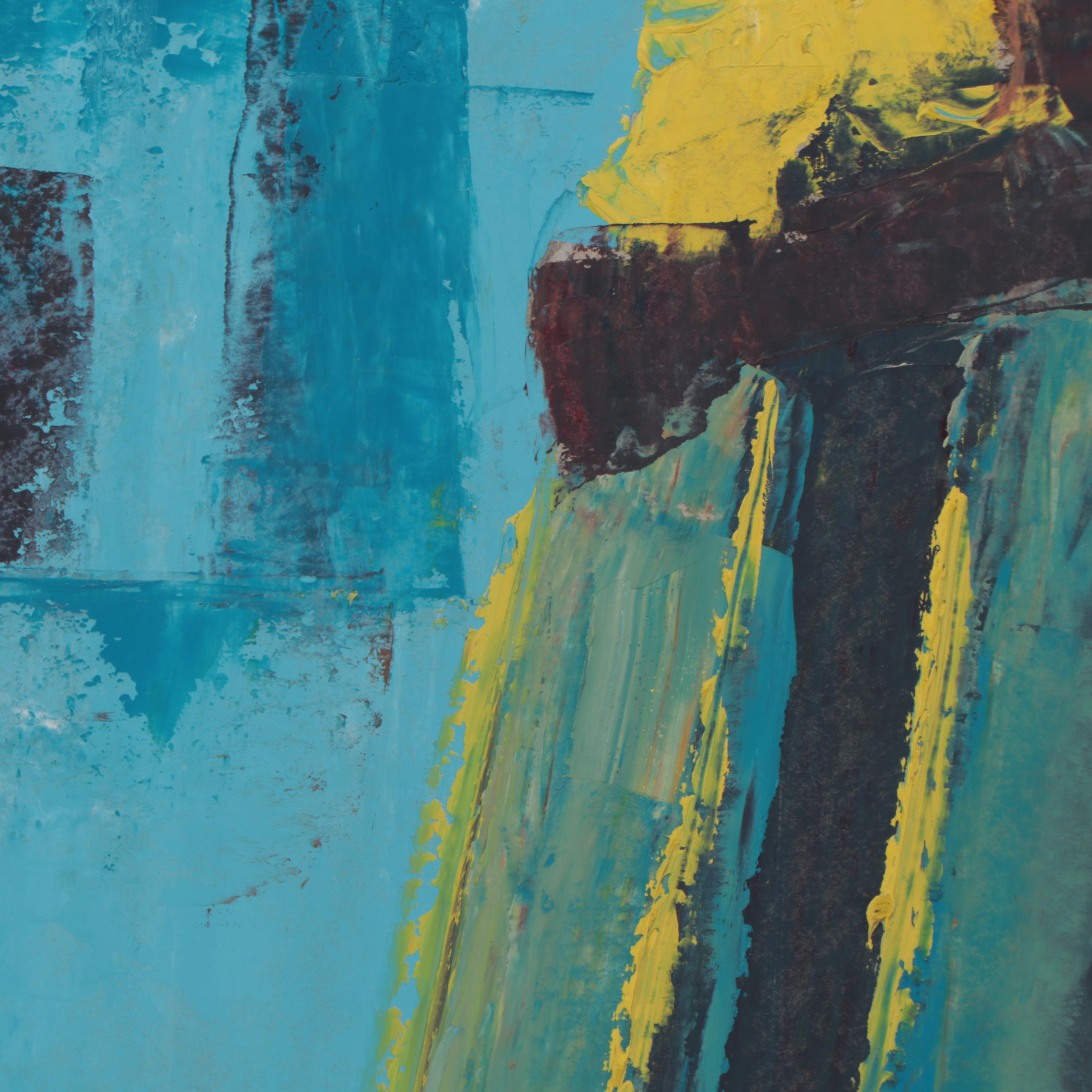 Bayo Ogundele Oil Painting "Pencive Mood," 2004