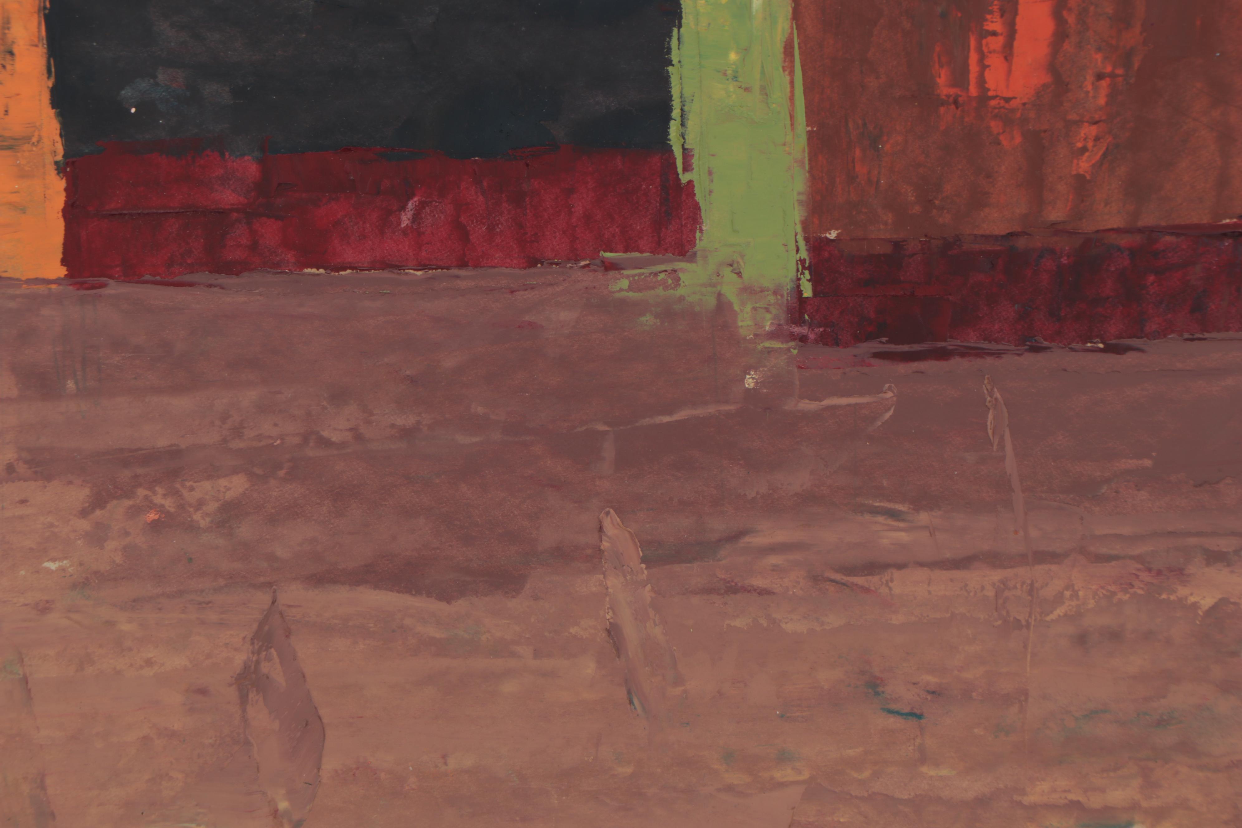 Bayo Ogundele Oil Painting "Structures," 2005