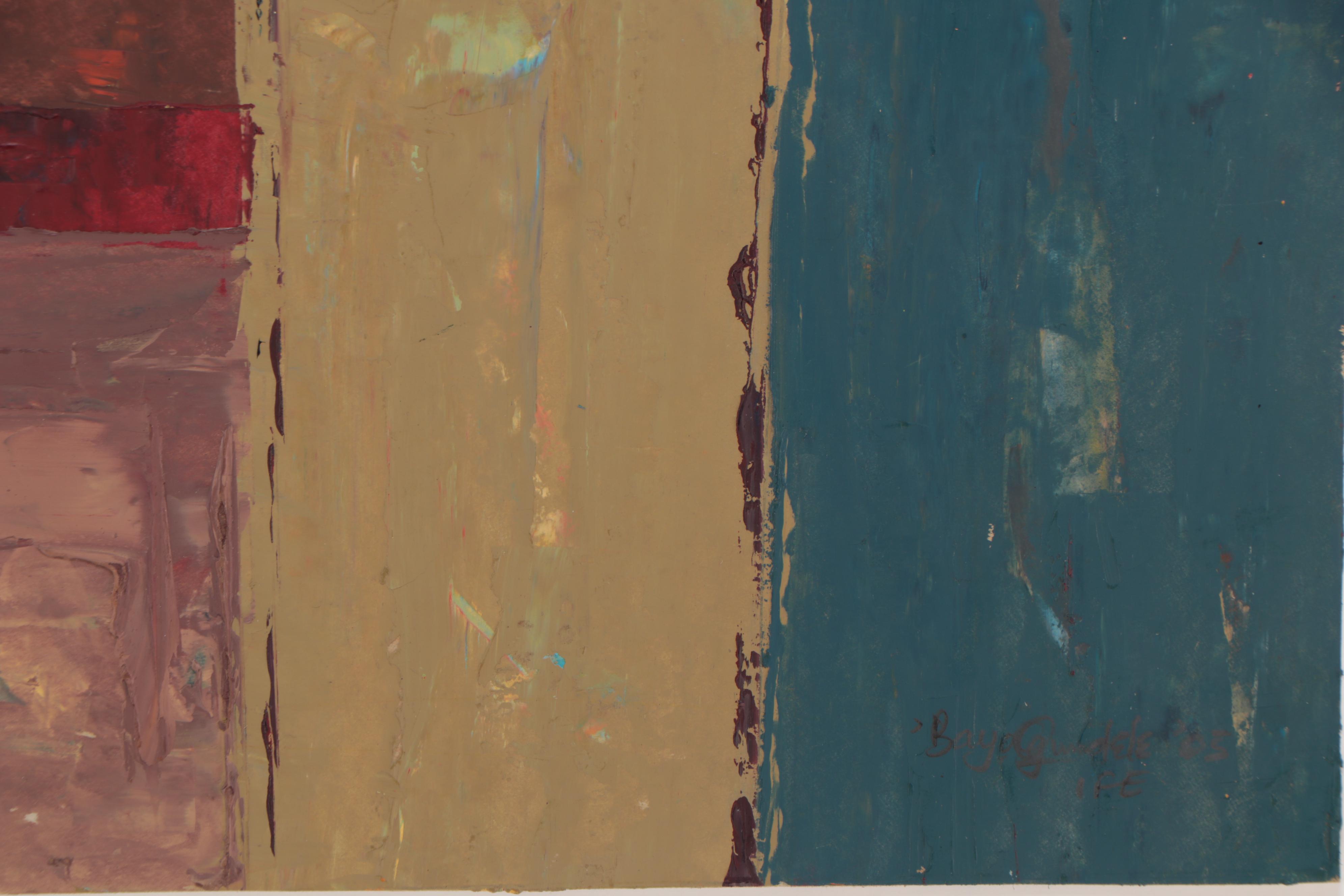 Bayo Ogundele Oil Painting "Structures," 2005