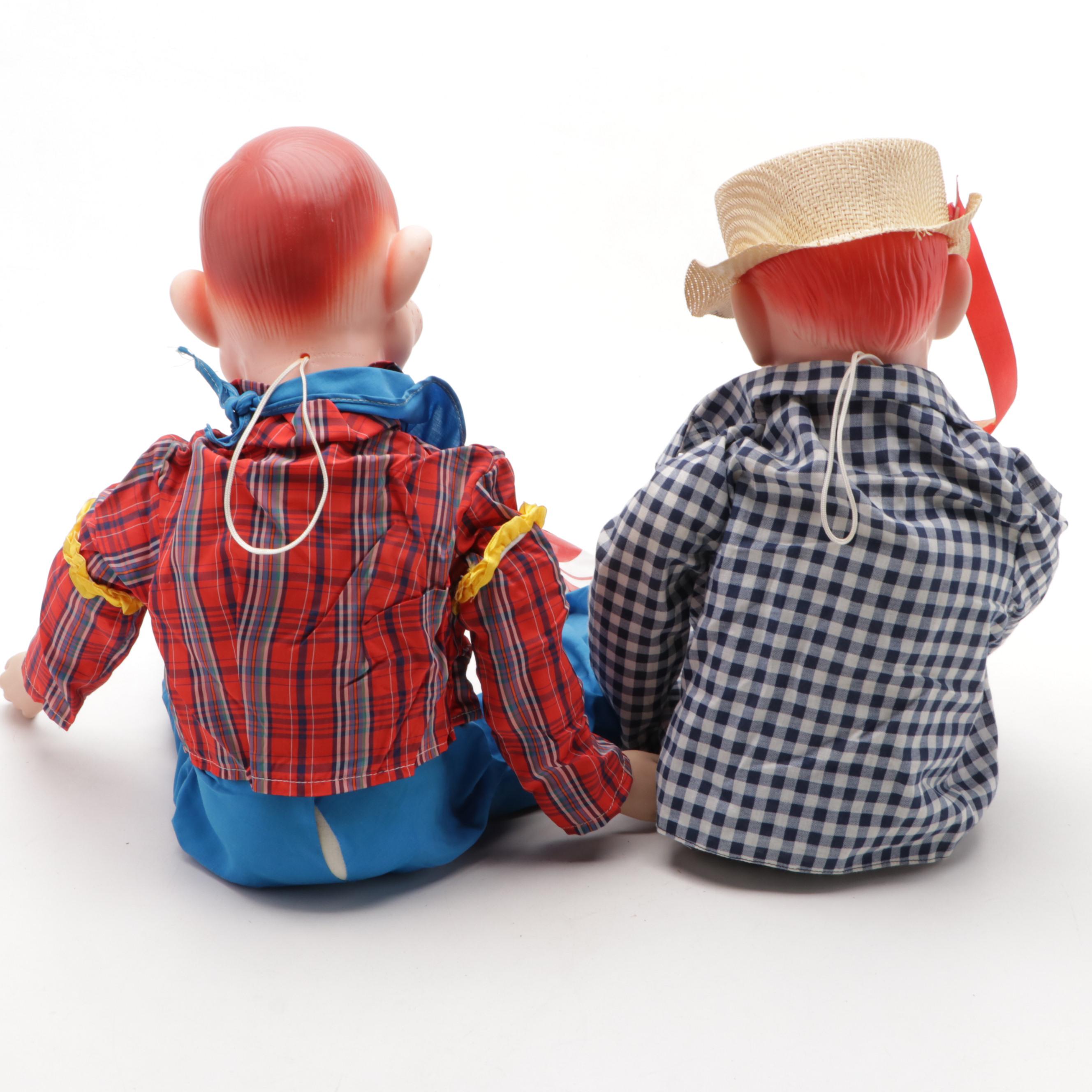 Howdy Doody and Mortimer Snerd Vinyl Ventriloquist Dummies, 1968–1972