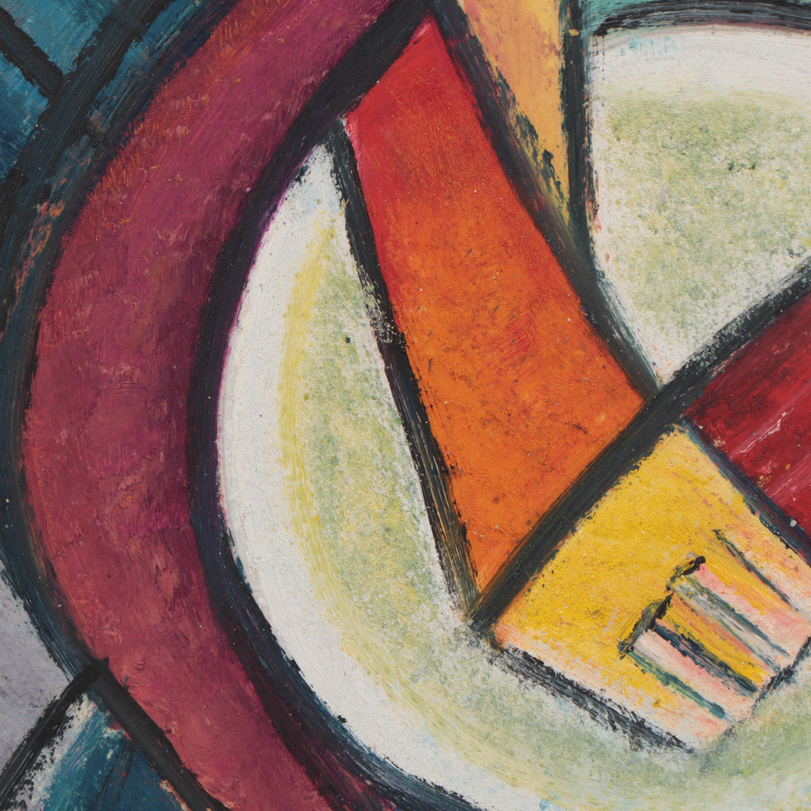 Lanre Buraimoh Oil Painting "Solo Musician," 2019