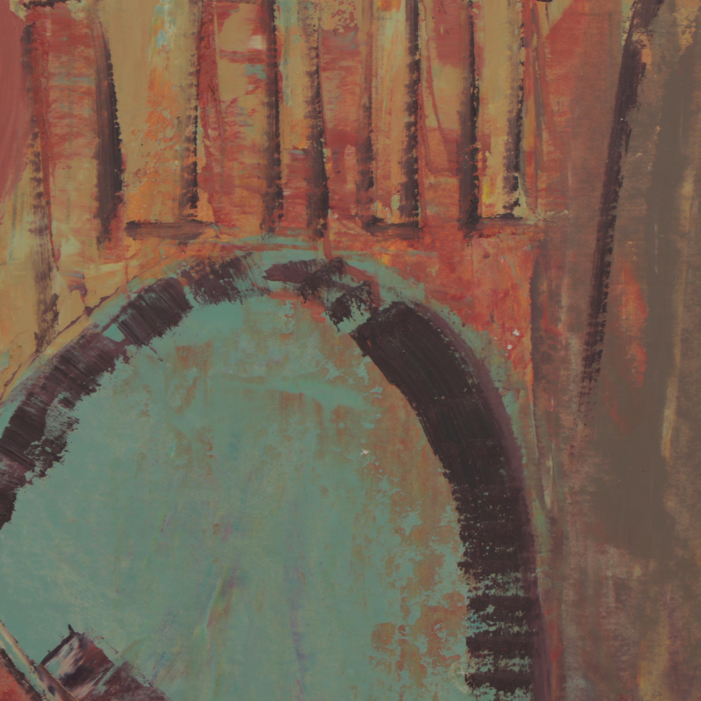 Bayo Ogundele Oil Painting "Creation," 2004