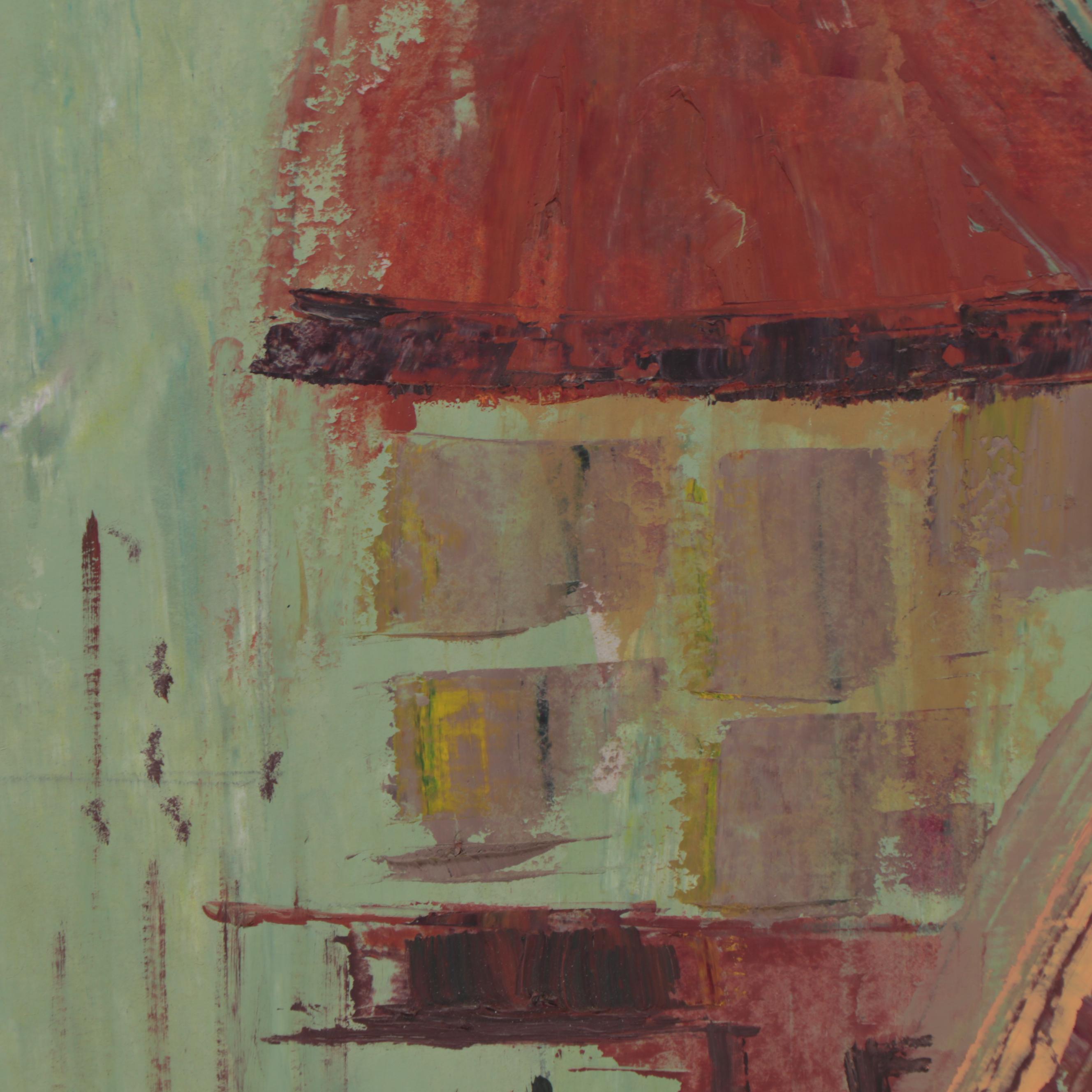 Bayo Ogundele Oil Painting "Creation," 2004