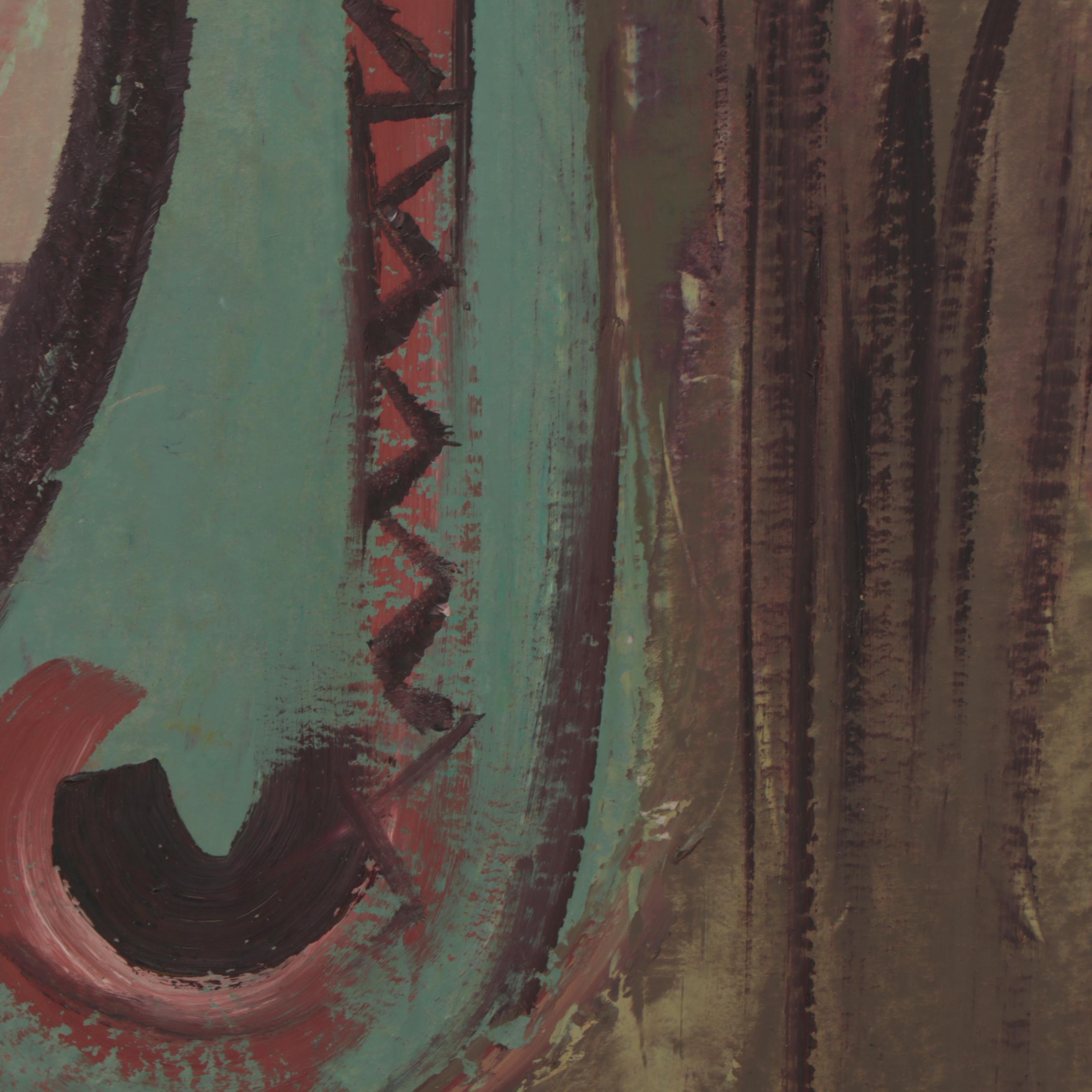 Bayo Ogundele Oil Painting "Creation," 2004